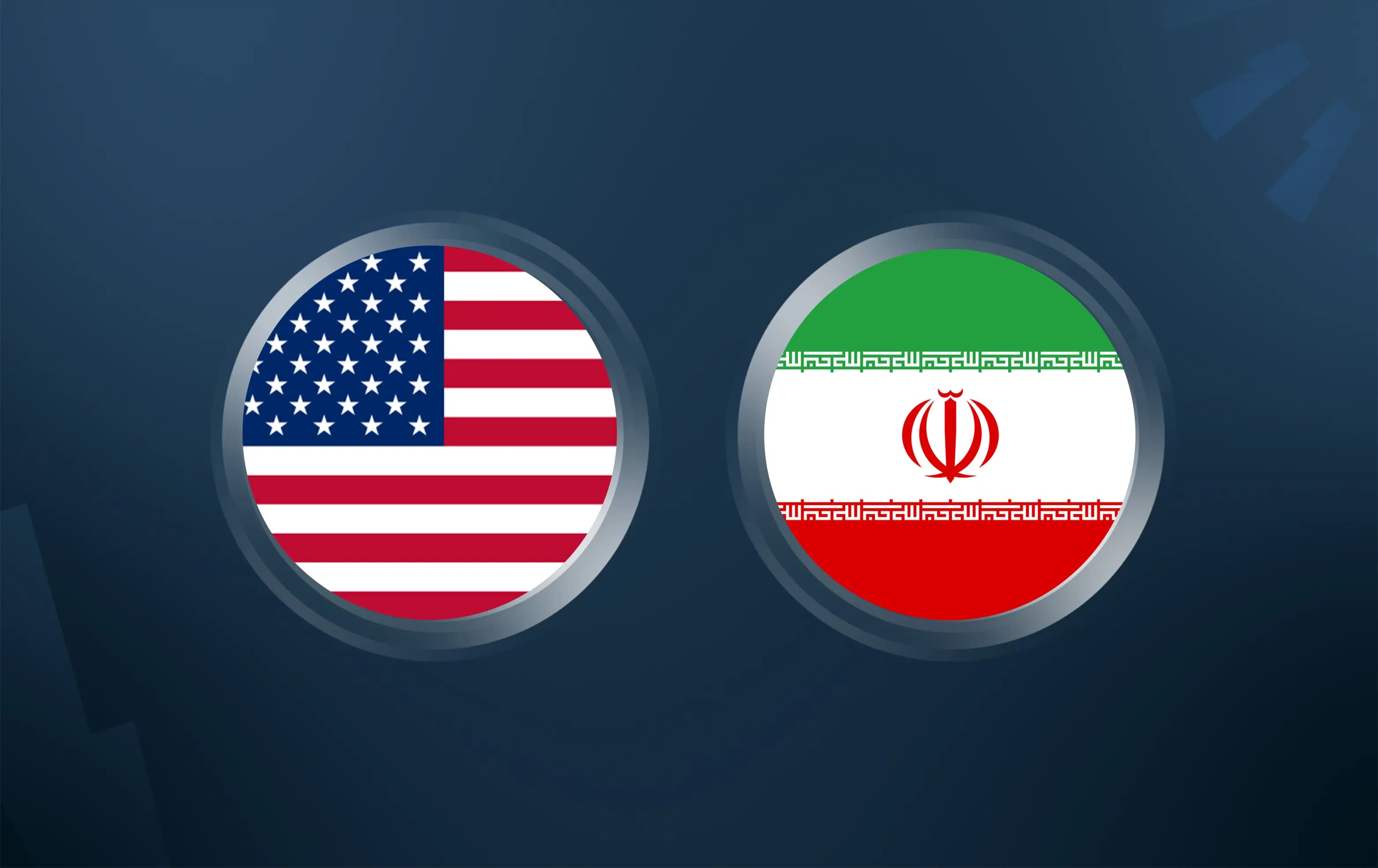 US and Iran flags. Graphic: Rudaw