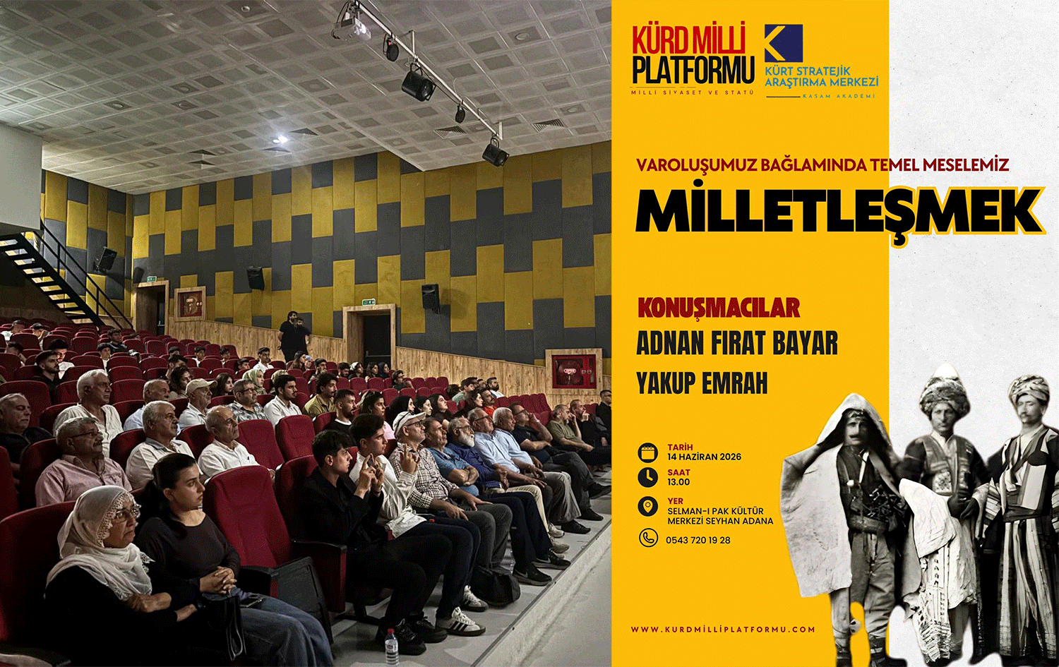Adana’da ‘Milletleşmek’ konferansı: Kürtlerin tarihsel süreci ve kimlik inşası ele alındı