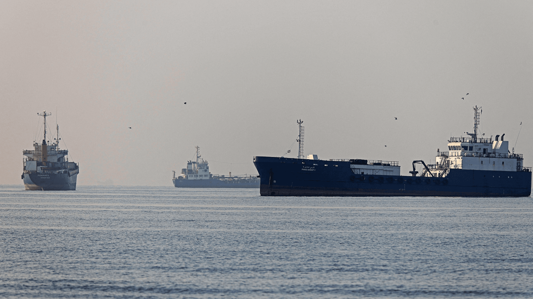 Vessels sail at Suru Beach in Bandar Abbas along the Strait of Hormuz on June 1, 2026. File photo: ISNA via AFP