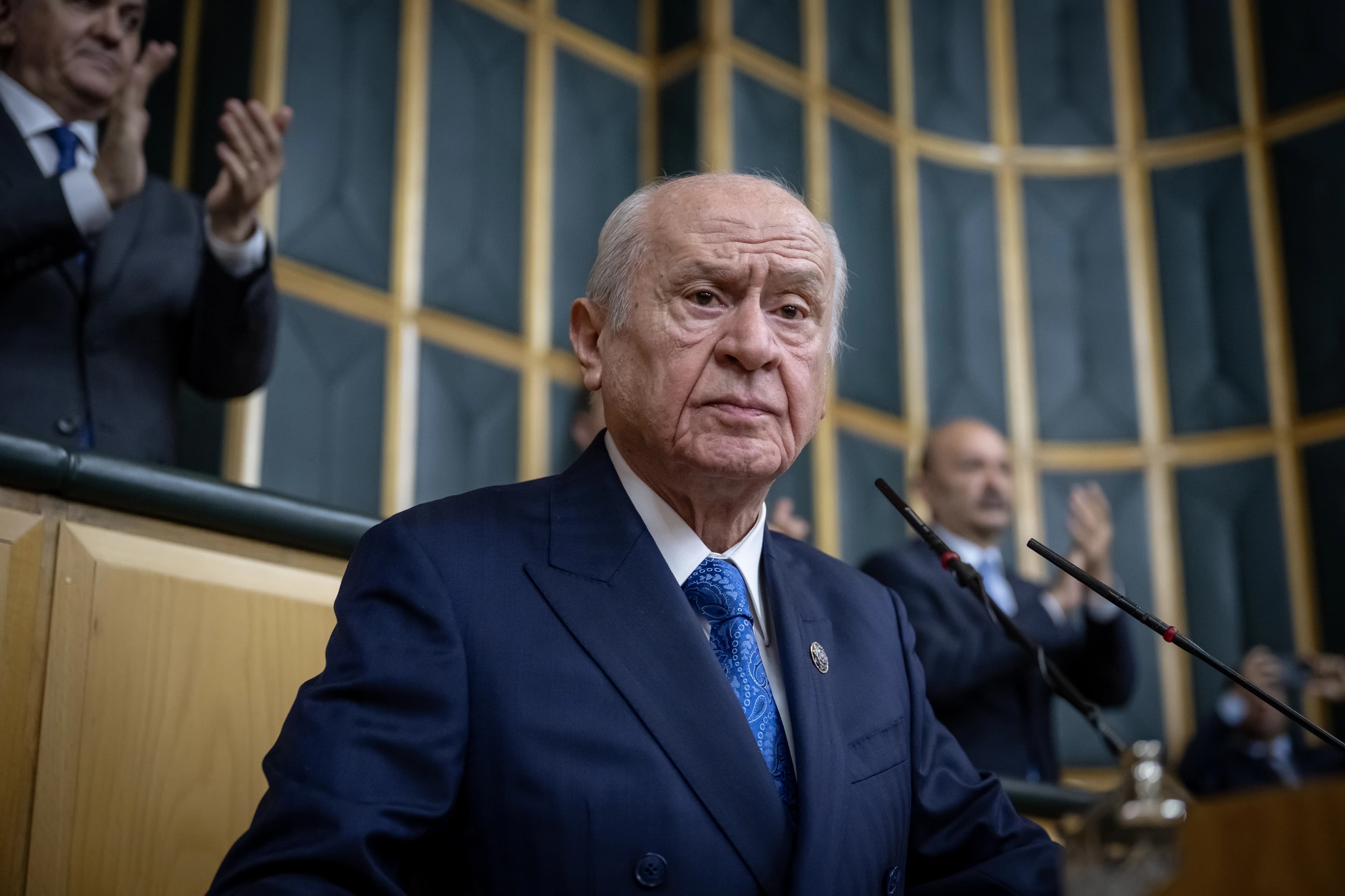 MHP lideri Devlet Bahçeli, partisinin grup toplantısında konuştu.. / AA