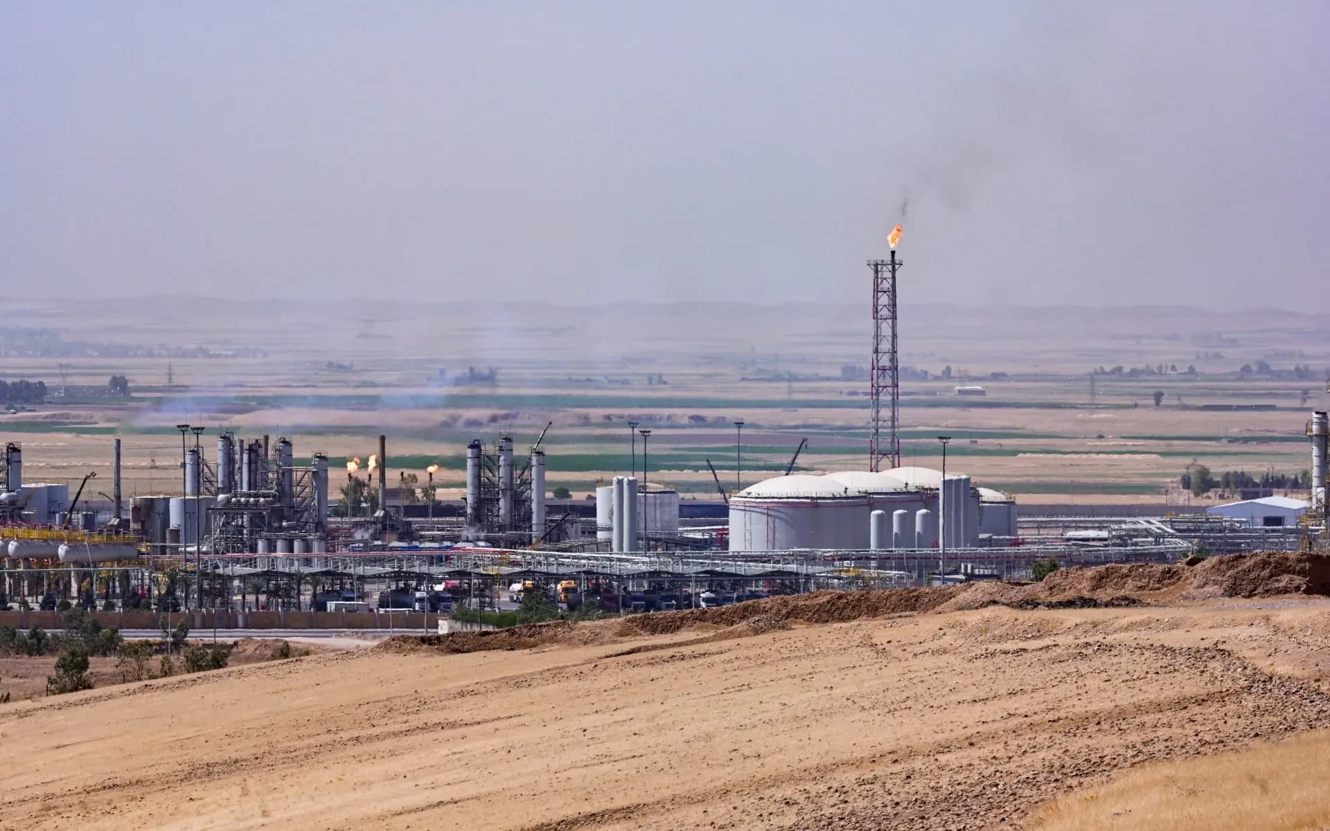 Erbil'de bir yakıt dolum merkezi / Foto: Blind Tahir  Abdullah / Rûdaw