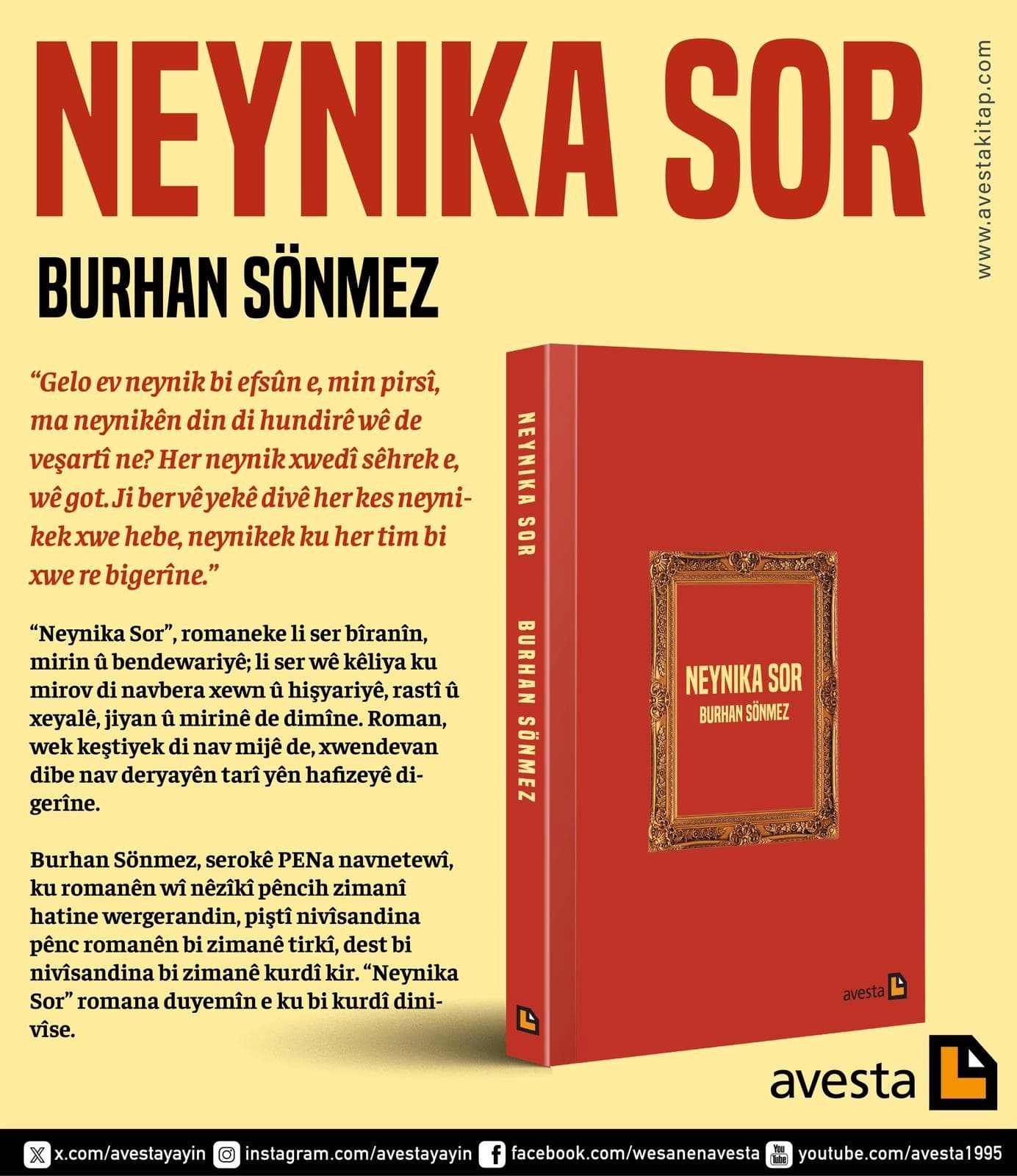 Bergê Neynika Sor / Wêne: Weşanên Avestayê