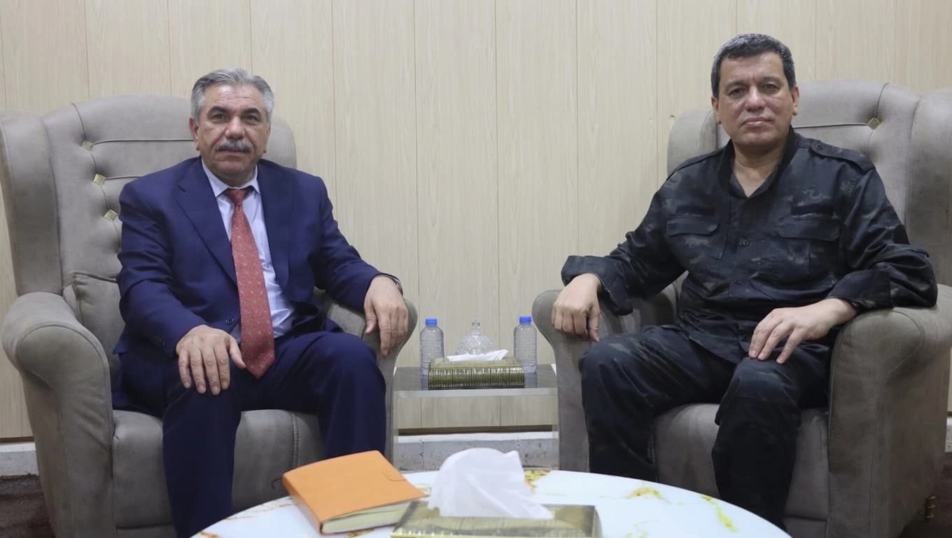 Mezlûm Ebdî û Parêzgarê Hisîçayê civiyan / Wêne: North Press