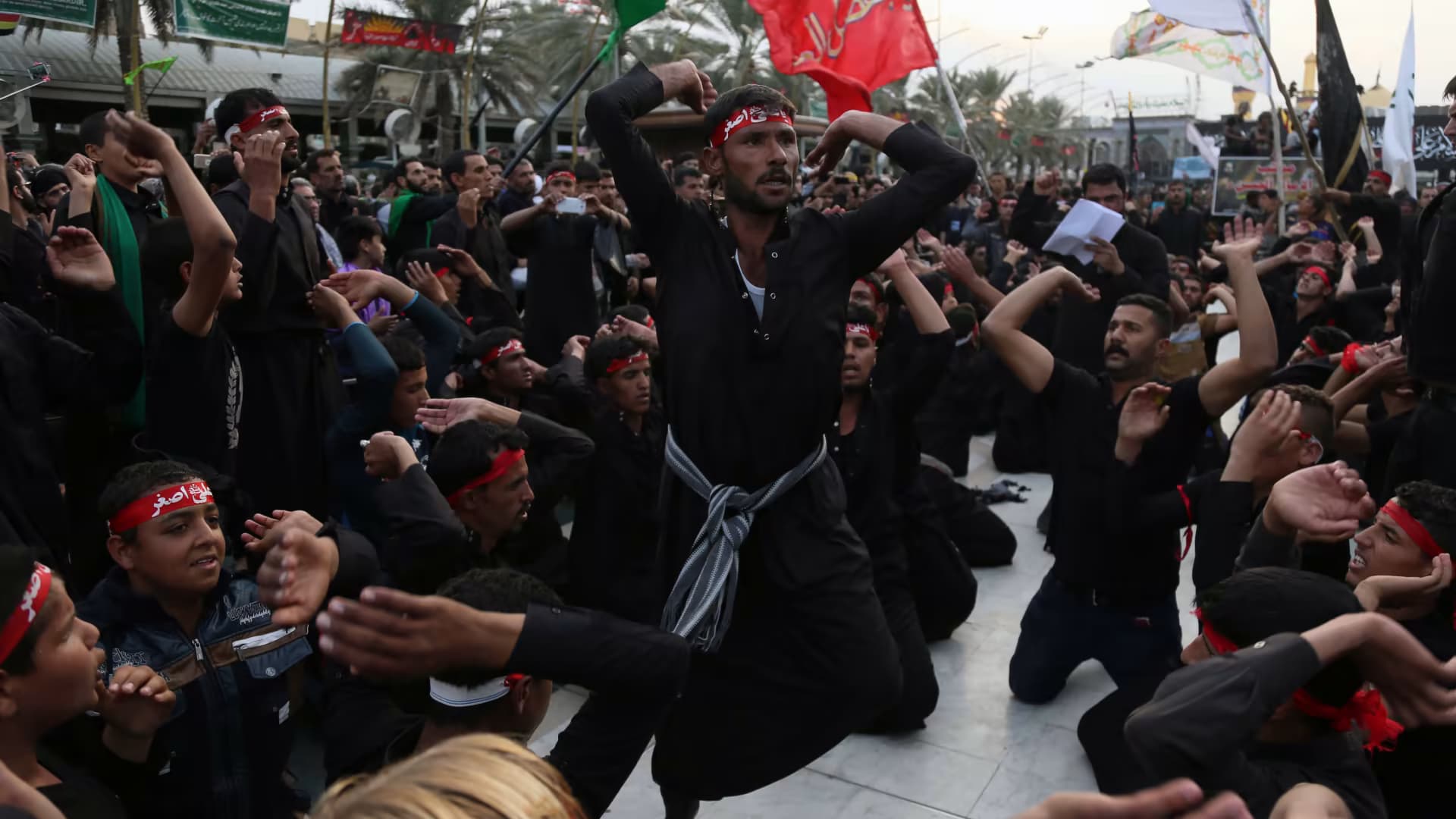 Mourners in Karbala commemorate the death of Imam Hussein. Photo: File/AFP