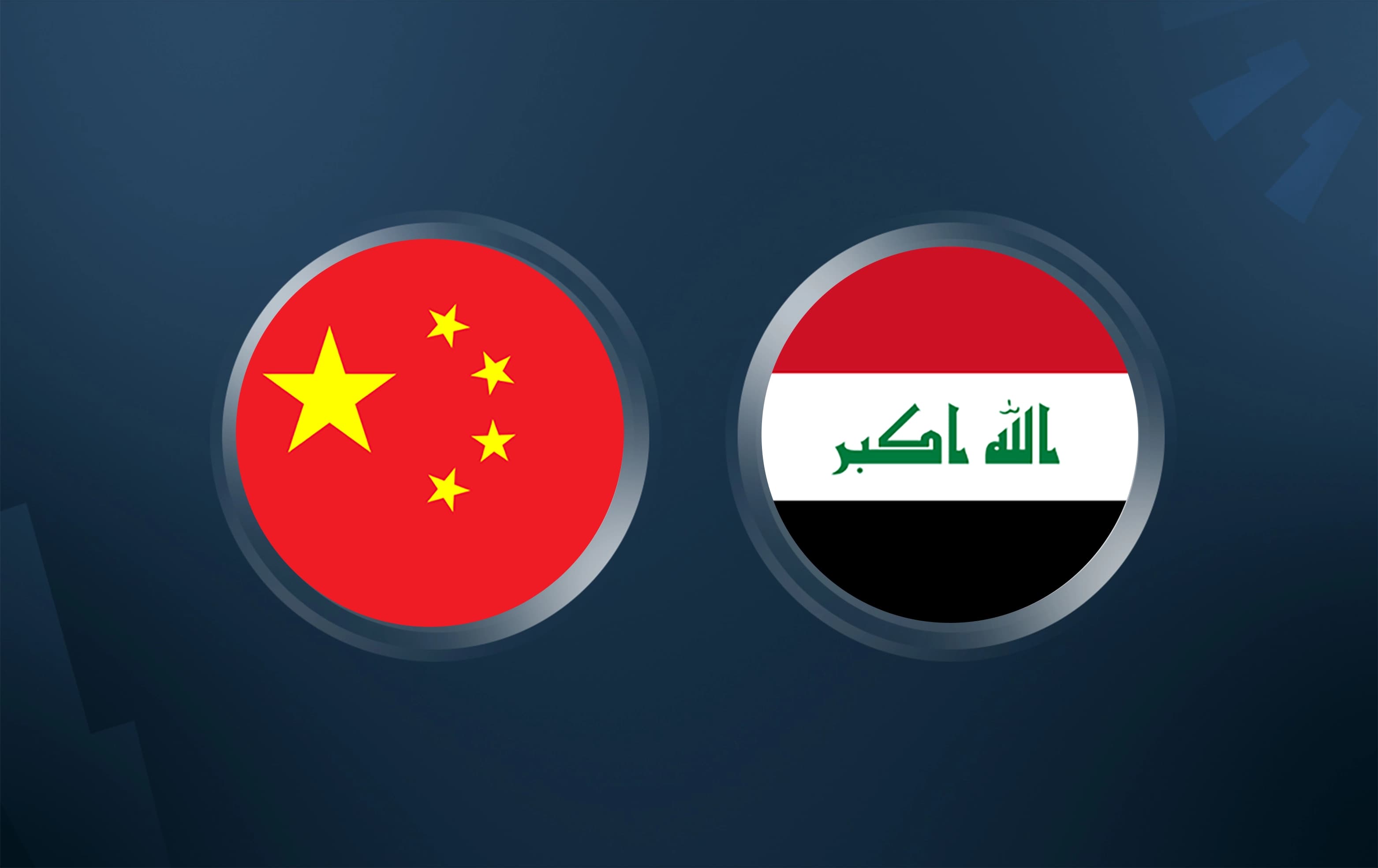 China (left) and Iraq (right) flags. Graphics: Rudaw