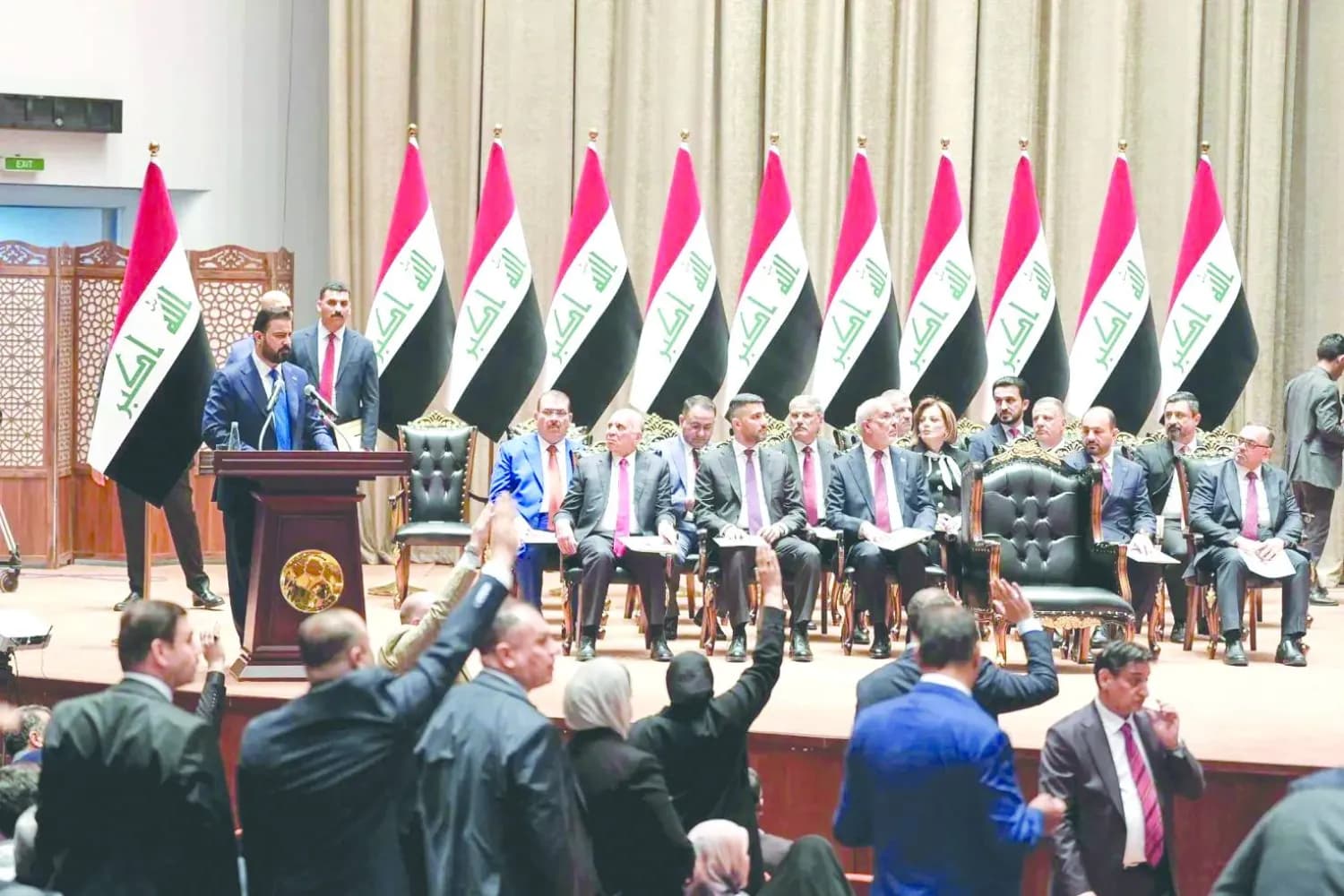 جلسة تمرير حكومة علي الزيدي
