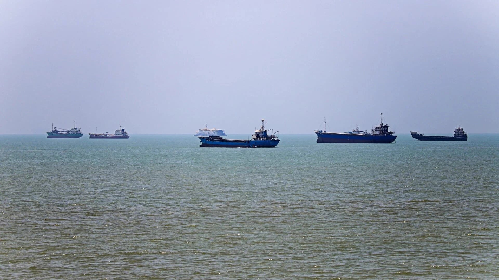 Ships anchored along the Strait of Hormuz in Bandar Abbas, Iran on June 18, 2026. Photo: AFP
