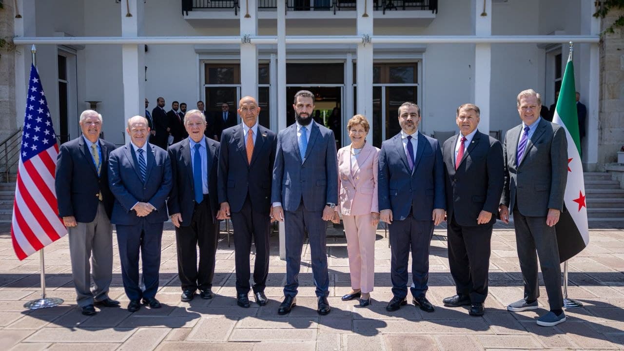 Serokkomarê Sûriyeyê û şandeya Kongreya Amerîkayê li hev civiyan / Wêne: Ajans