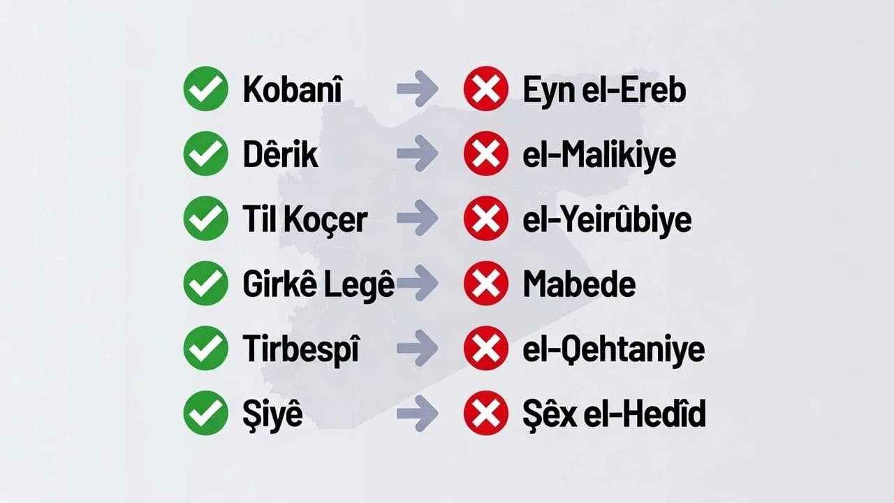 ROJAVA - Kurd navên xwe dixwazin