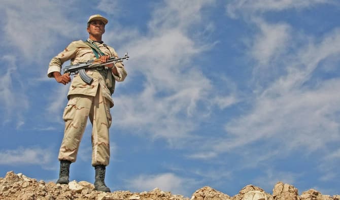 Iranian border guard. File photo: AFP