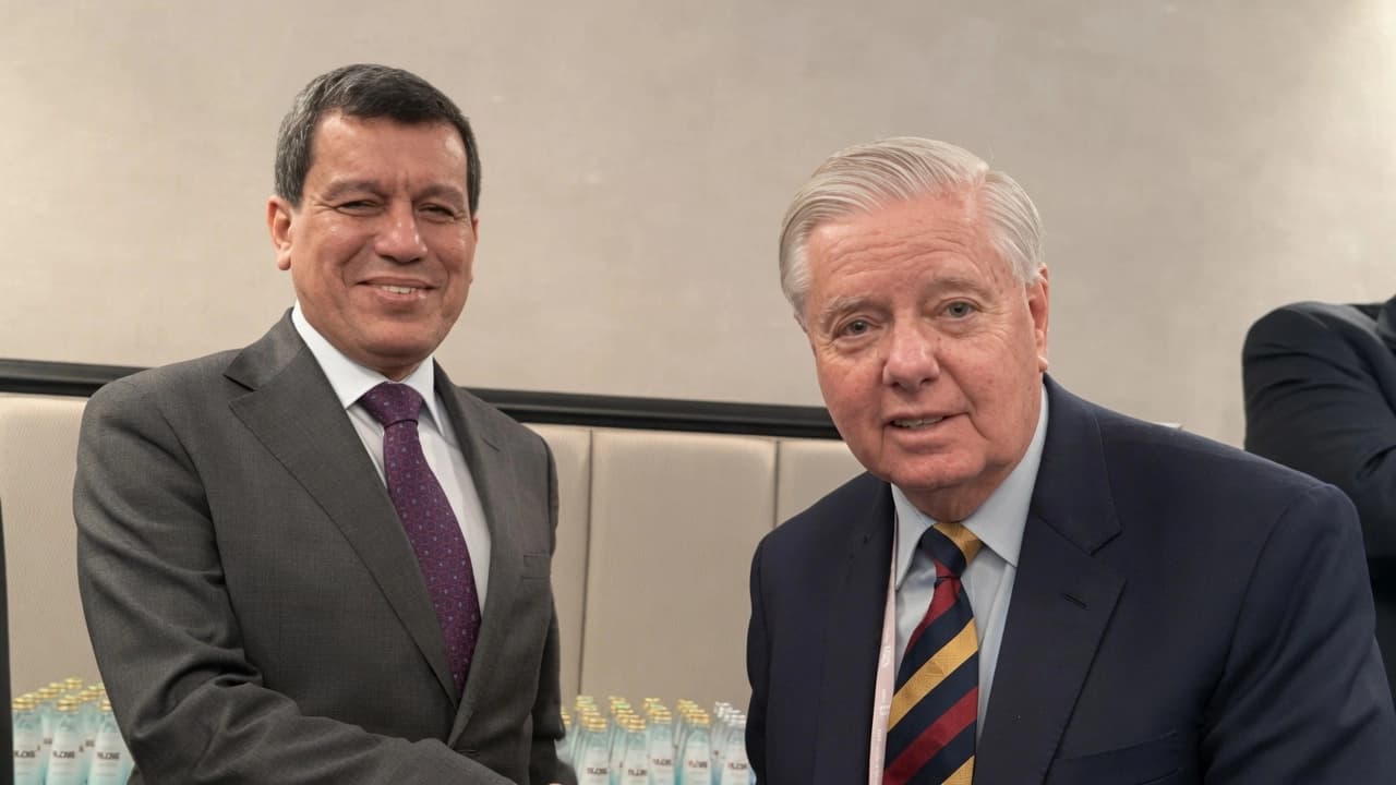 Mezlûm Ebdî û Lindsey Graham / Wêne: Rûdaw