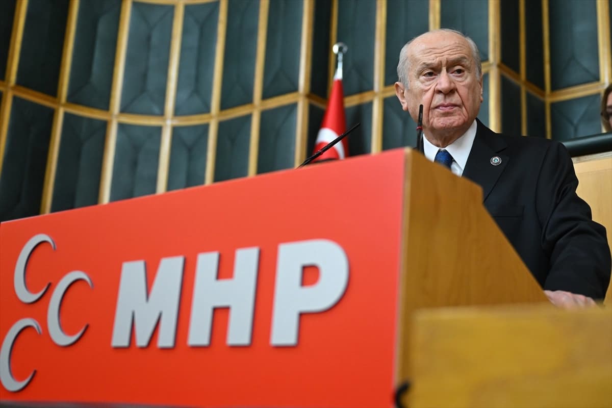 MHP Genel Başkanı Devlet Bahçeli partisinin Meclis grup toplantısında konuştu. / Foto: AA