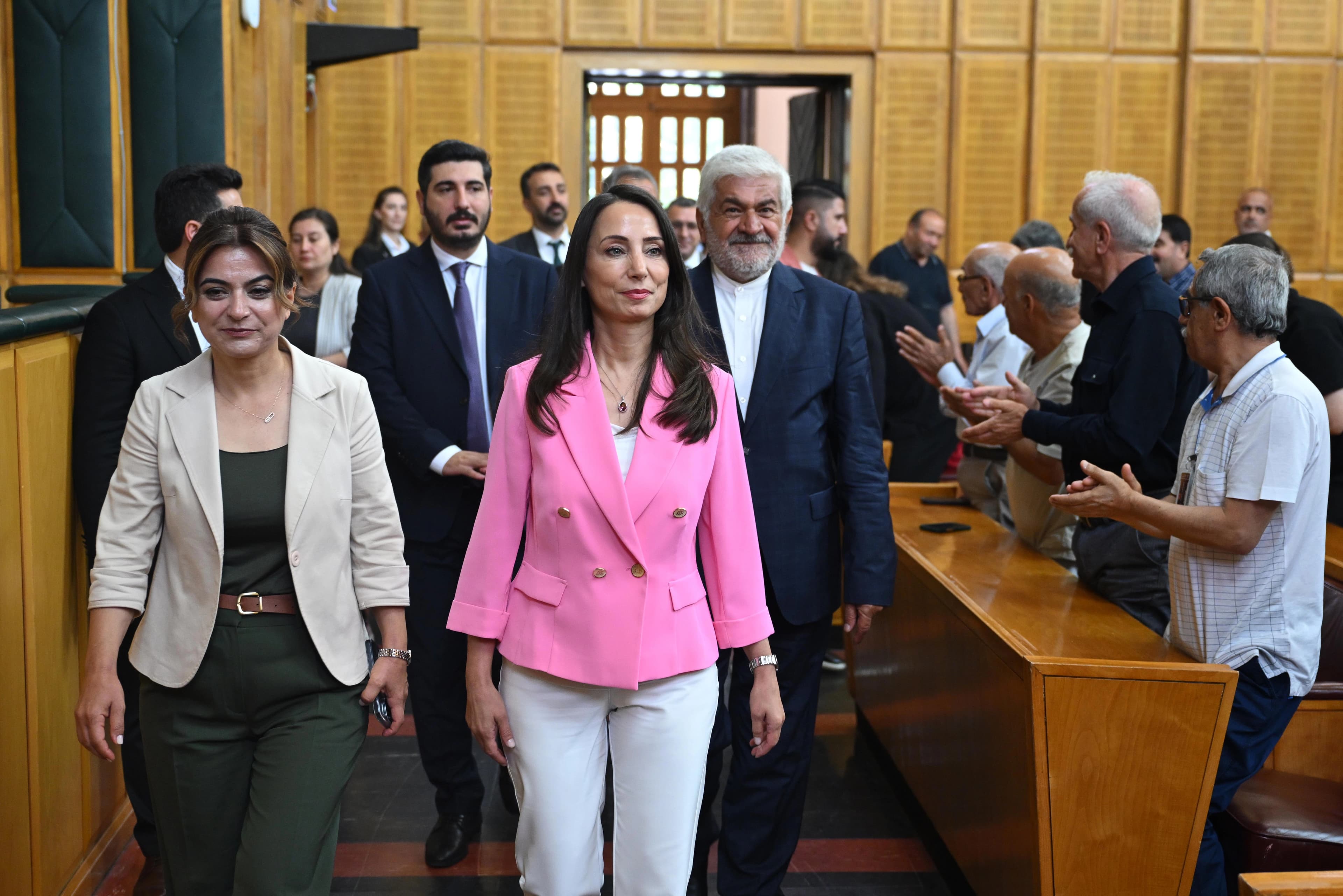 DEM Parti Eş Genel Başkanı Tülay Hatimoğulları, partisinin Meclis grup toplantısına katıldı. / AA
