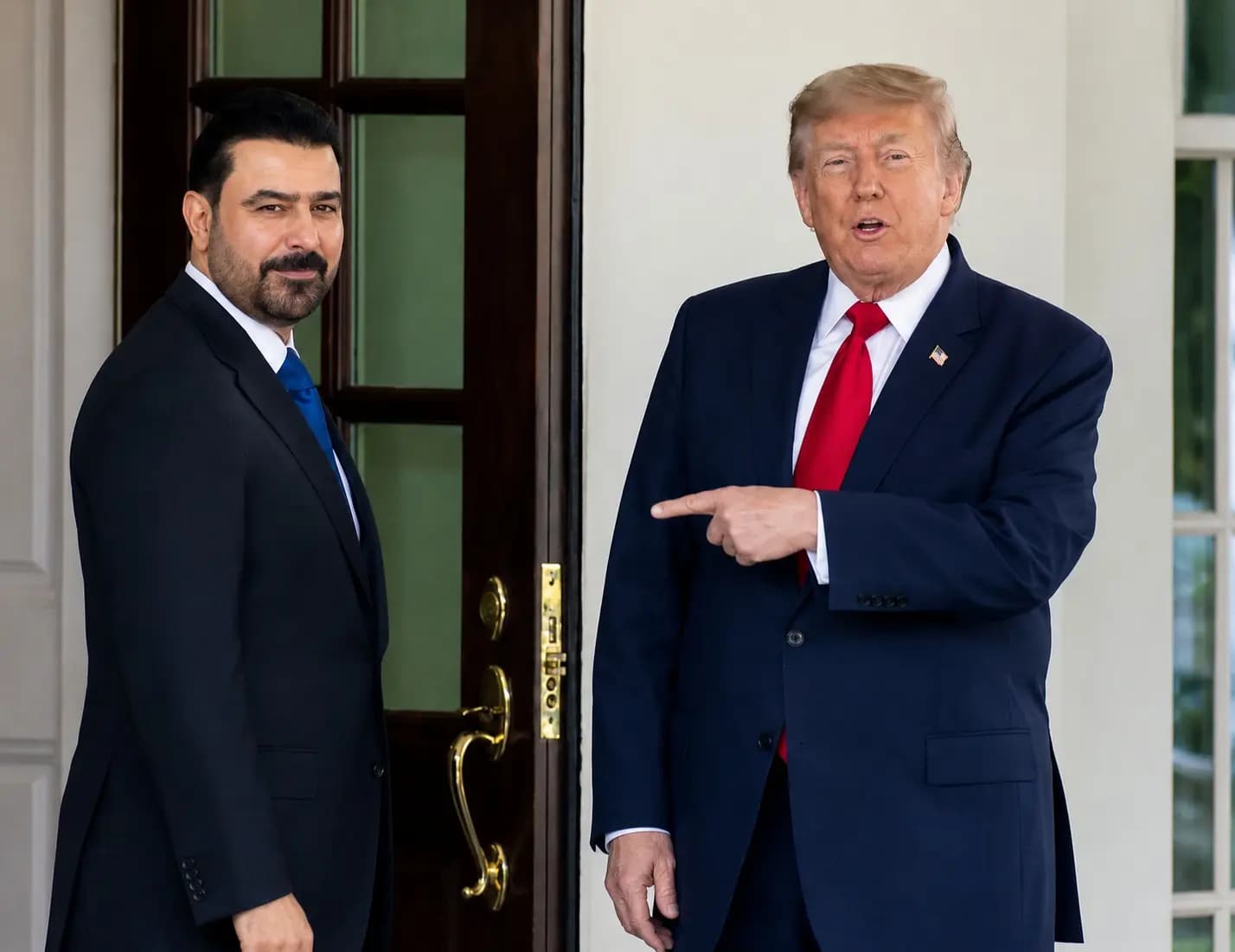 الرئيس الأميركي ورئيس الوزراء العراقي