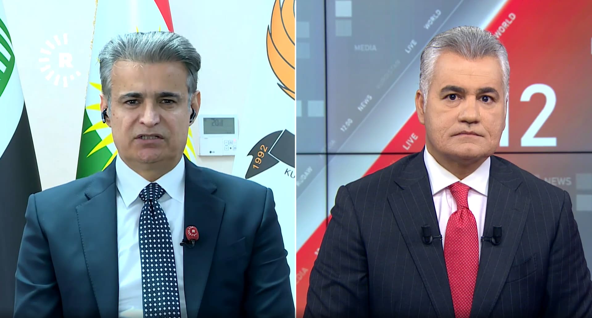Soran Bağımsız İdaresi Başkanı Helgurd Şeyh Necib Rûdaw'a konuk oldu