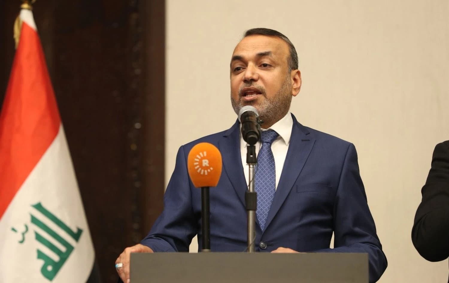 ئەحمەد ئەسەدی، سەرۆکی بزووتنەوەی سۆمەریون و وەزیری پێشووی کار و کاروباری کۆمەڵایەتیی عێراق