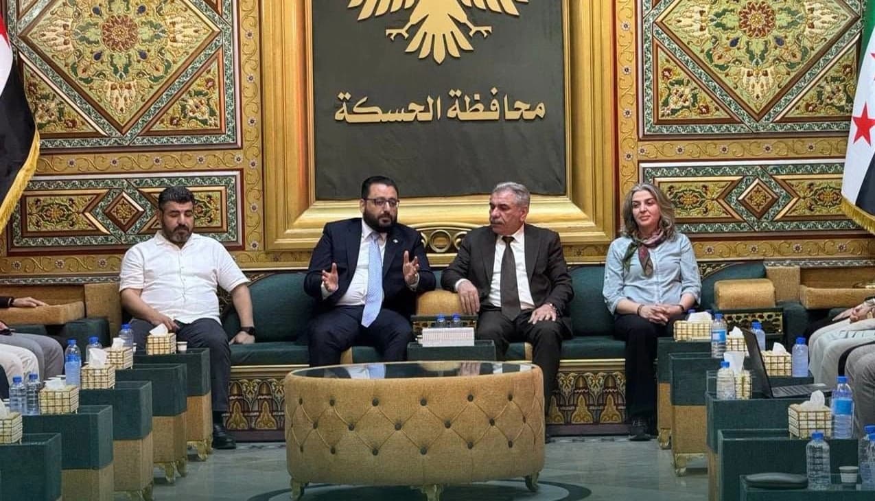 محافظ الحسكة يستقبل وزير الزراعة السوري في مبنى المحافظة
