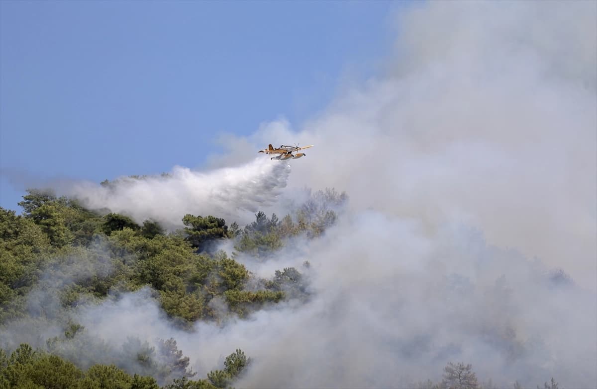 Bir yangın söndürme uçağı / Foto: AA