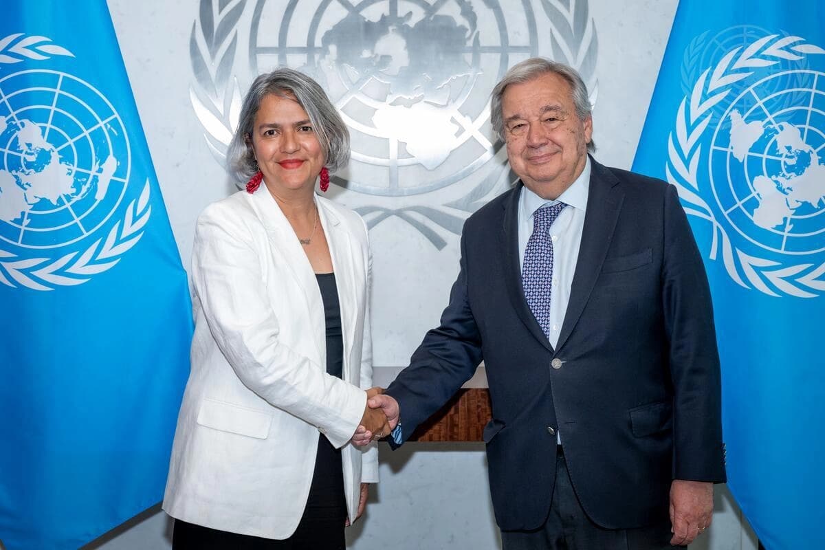 Carla Quintana û António Guterres / Wêne: Arşîv