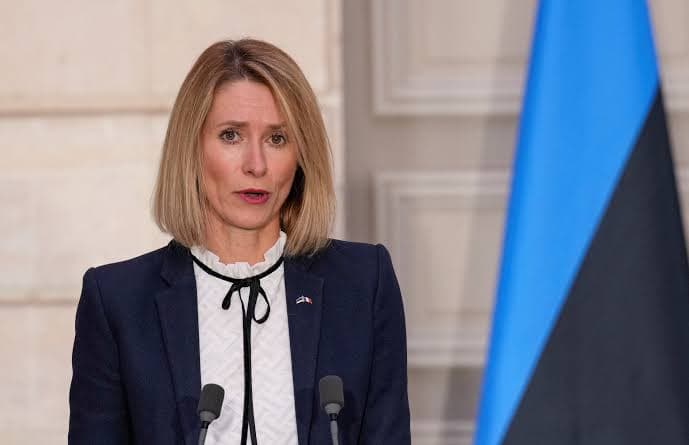 کایا کالاس، بەرپرسی پەیوەندییەکانی دەرەوەی یەکێتیی ئەورووپا. وێنە: Reuters