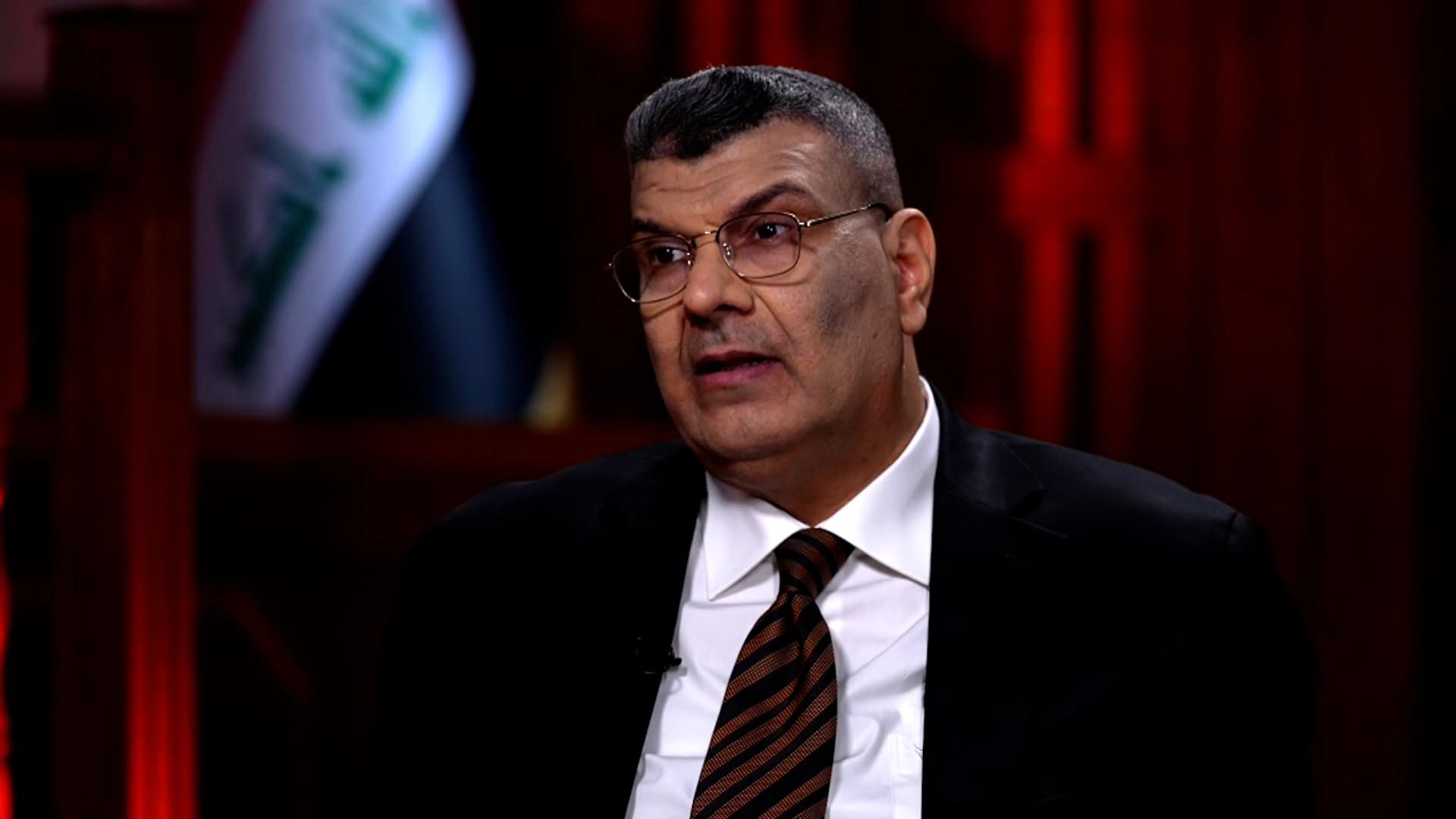 Judge Saad al-Lami, President of the Iraqi High Criminal Court, speaks to Rudaw on July 28, 2026. Photo: Screengrab/Rudaw