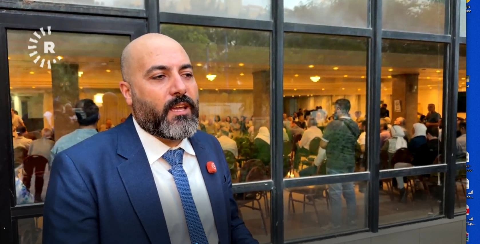 مدير مكتب دائرة المصالحة بمحافظة السويداء، مرهف الشاعر، يتحدث لرووداو