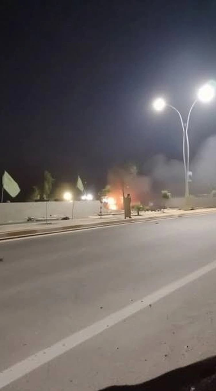 پێگەیەکی حەشدی شەعبی لە عێراق دوای ئەوەی لەلایەن ئەمریکا و سعودیەوە کراوەتە ئامانج