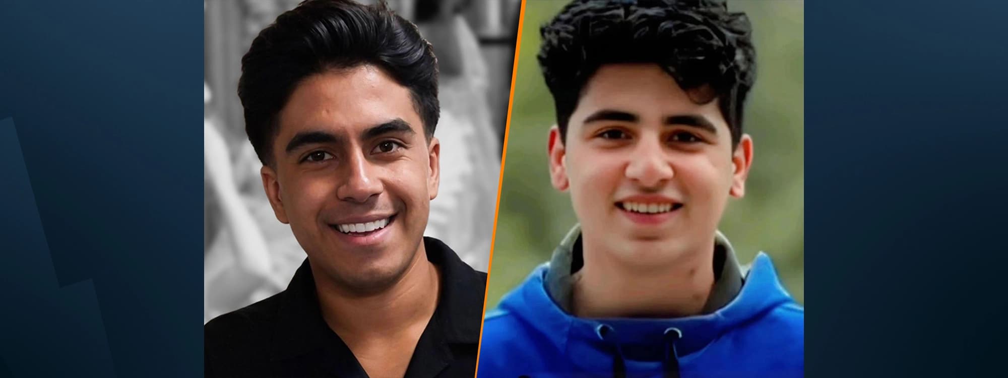 Soroush Karami (left) and Amir Ali Haydari (right). Photo: handout from families