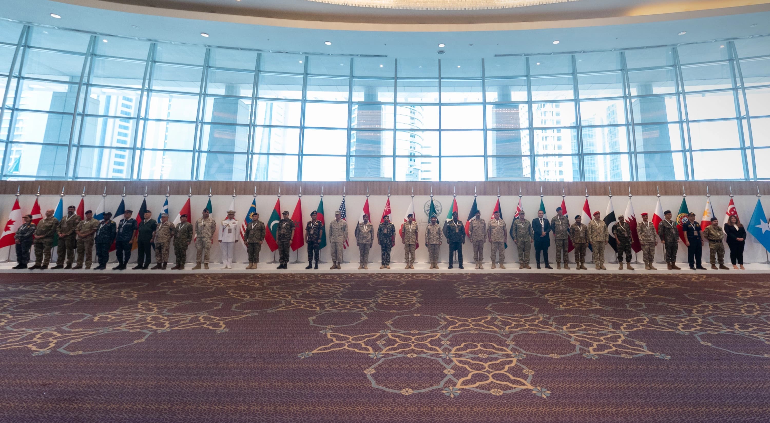 Chiefs of Staff and their representatives from 43 countries, alongside the European Union delegation to the Kingdom of Saudi Arabia in Riyadh, on July 30. 2026. Photo: Saudi Defense Ministry