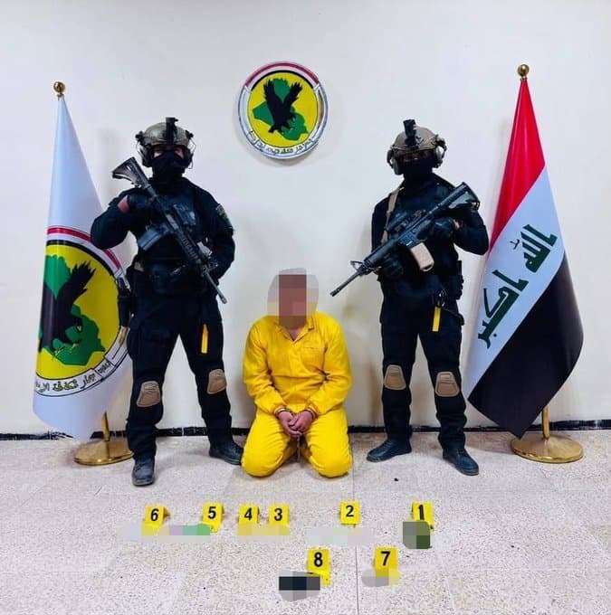 Iraqi Counter-Terrorism Services (ICTS) arrest a suspect on July 31, 2026. Photo: ICTS