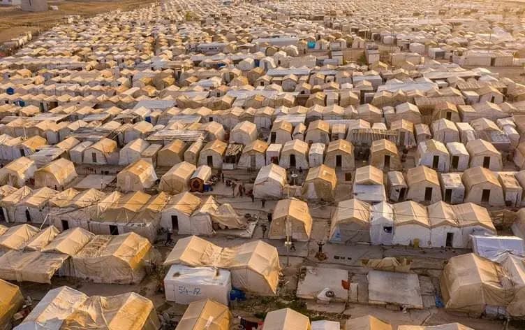 یەکێک لە کەمپەکانی دهۆک. وێنە؛ بڵند تاهیر- رووداو. ئەرشیڤ