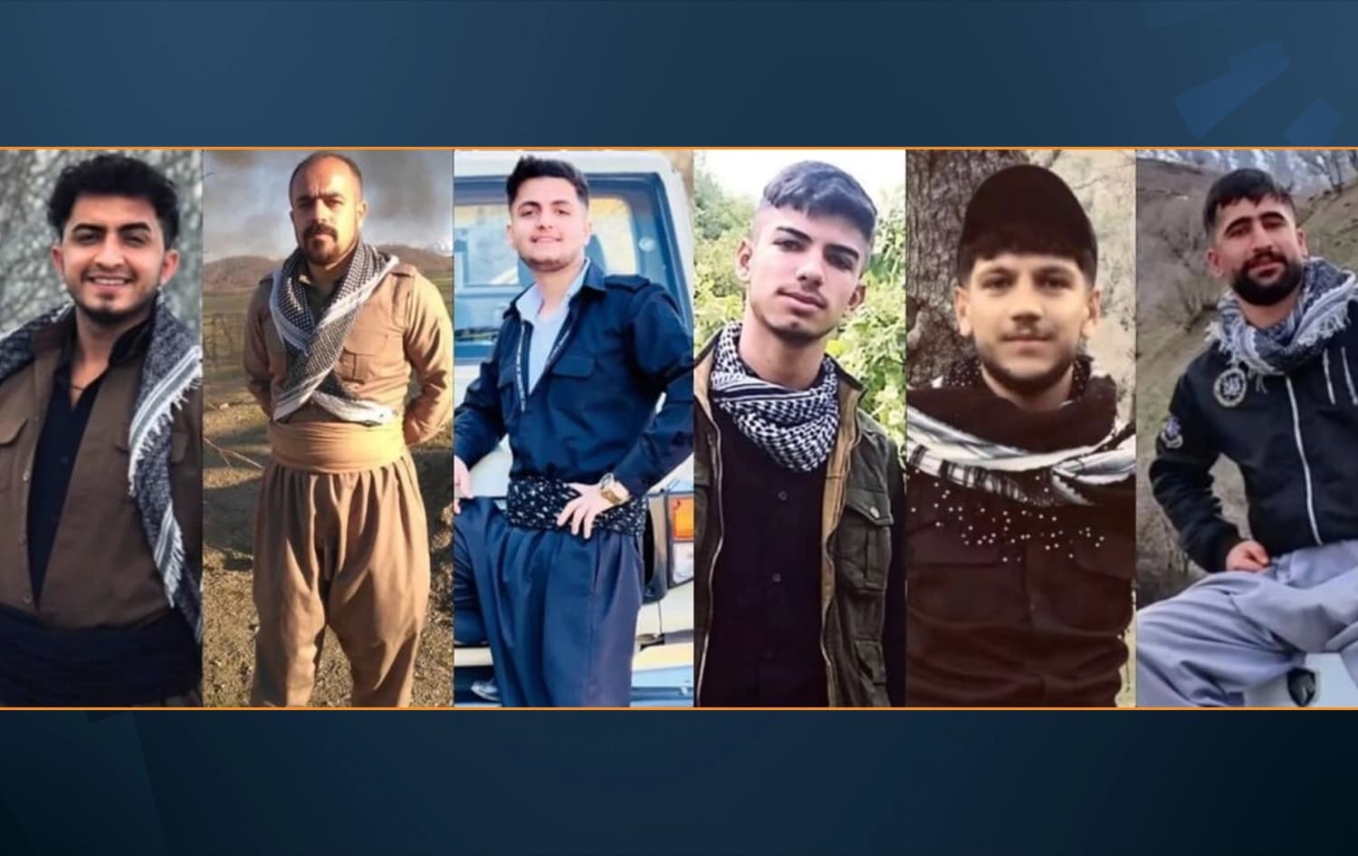 The six arrested activists. Photo: Hengaw