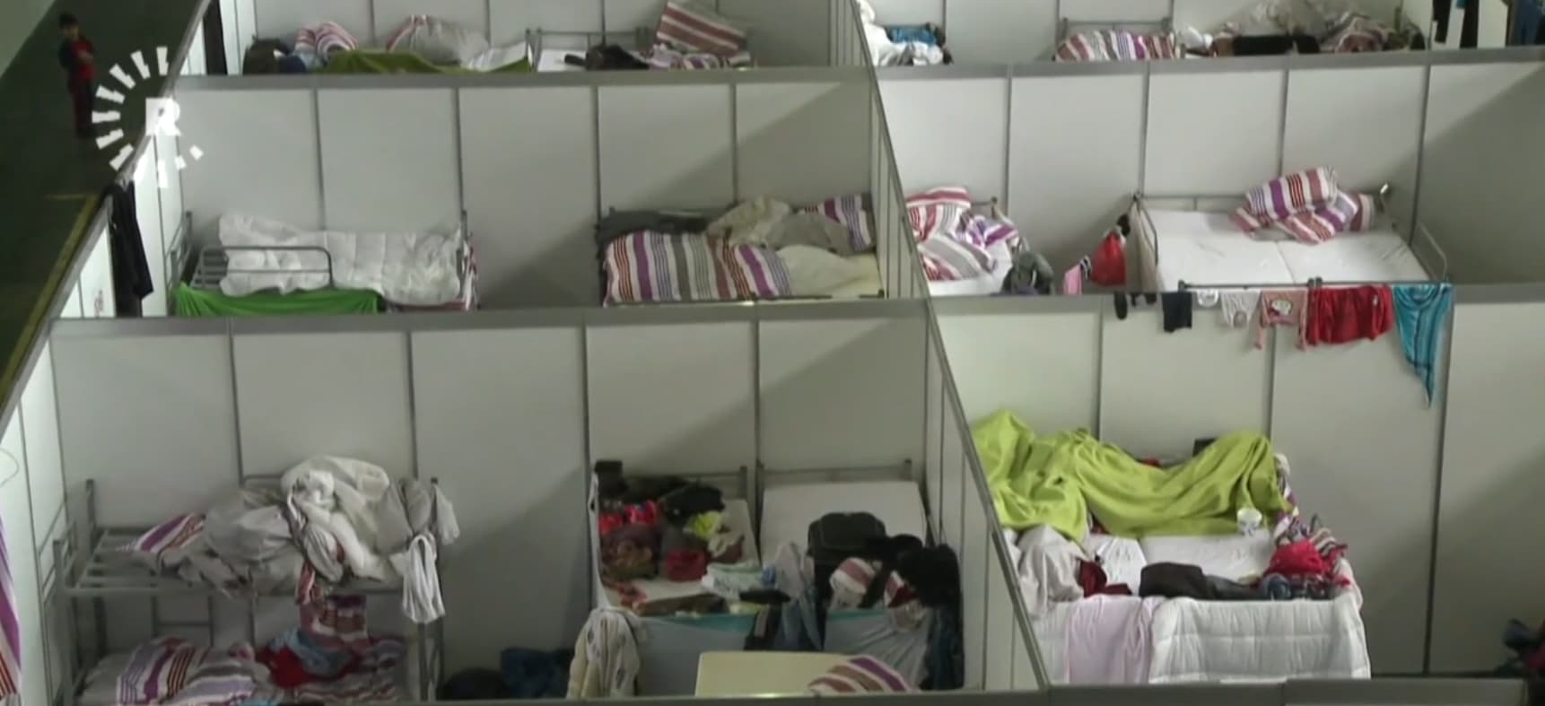 Refugee reception center on Inninger Street in Augsburg, Germany. Photo: screengrab