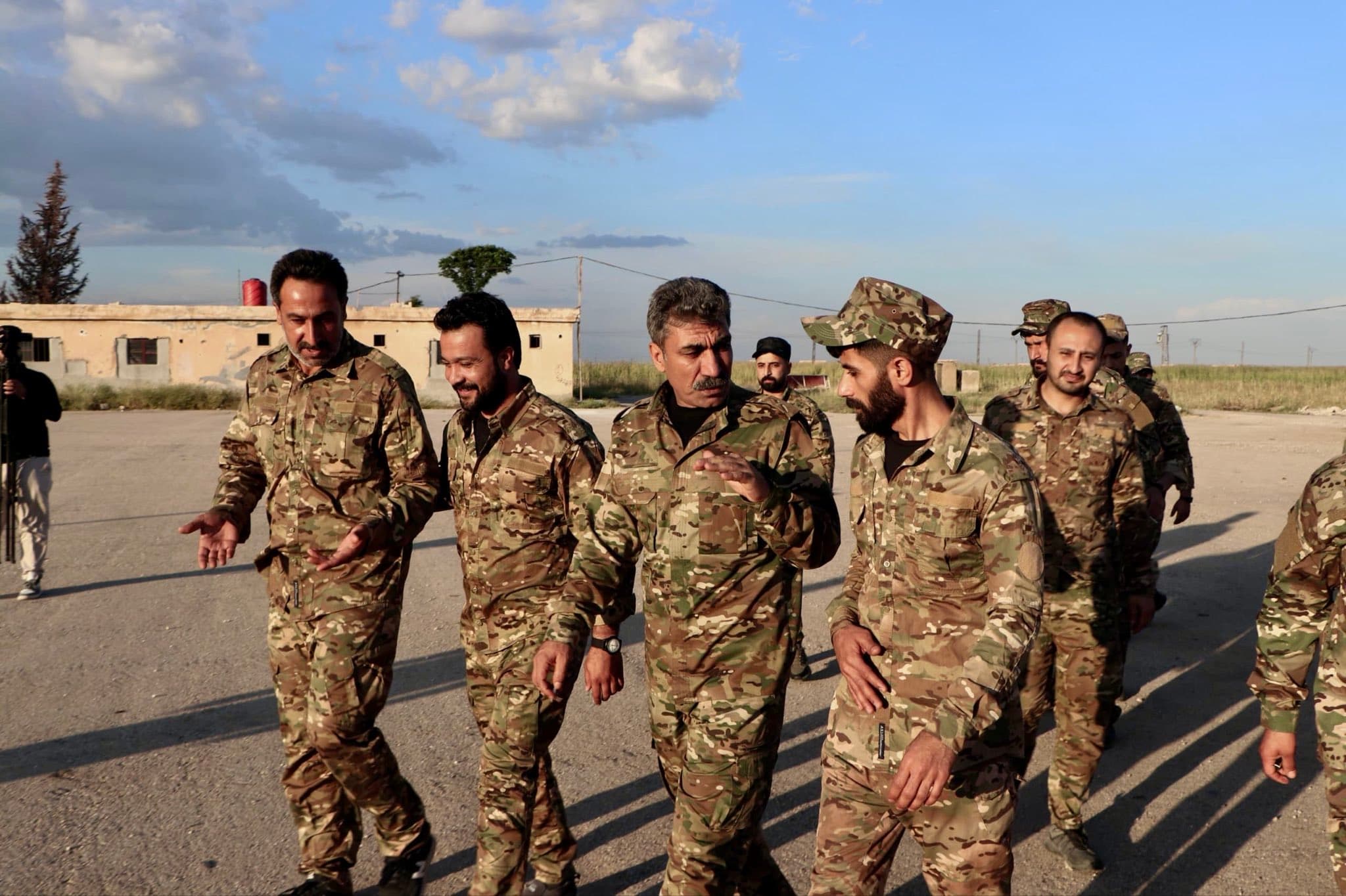 Sipan Hamo, a deputy defense minister for Eastern Region, visits his force. Photo: file/Sipan Hamo
