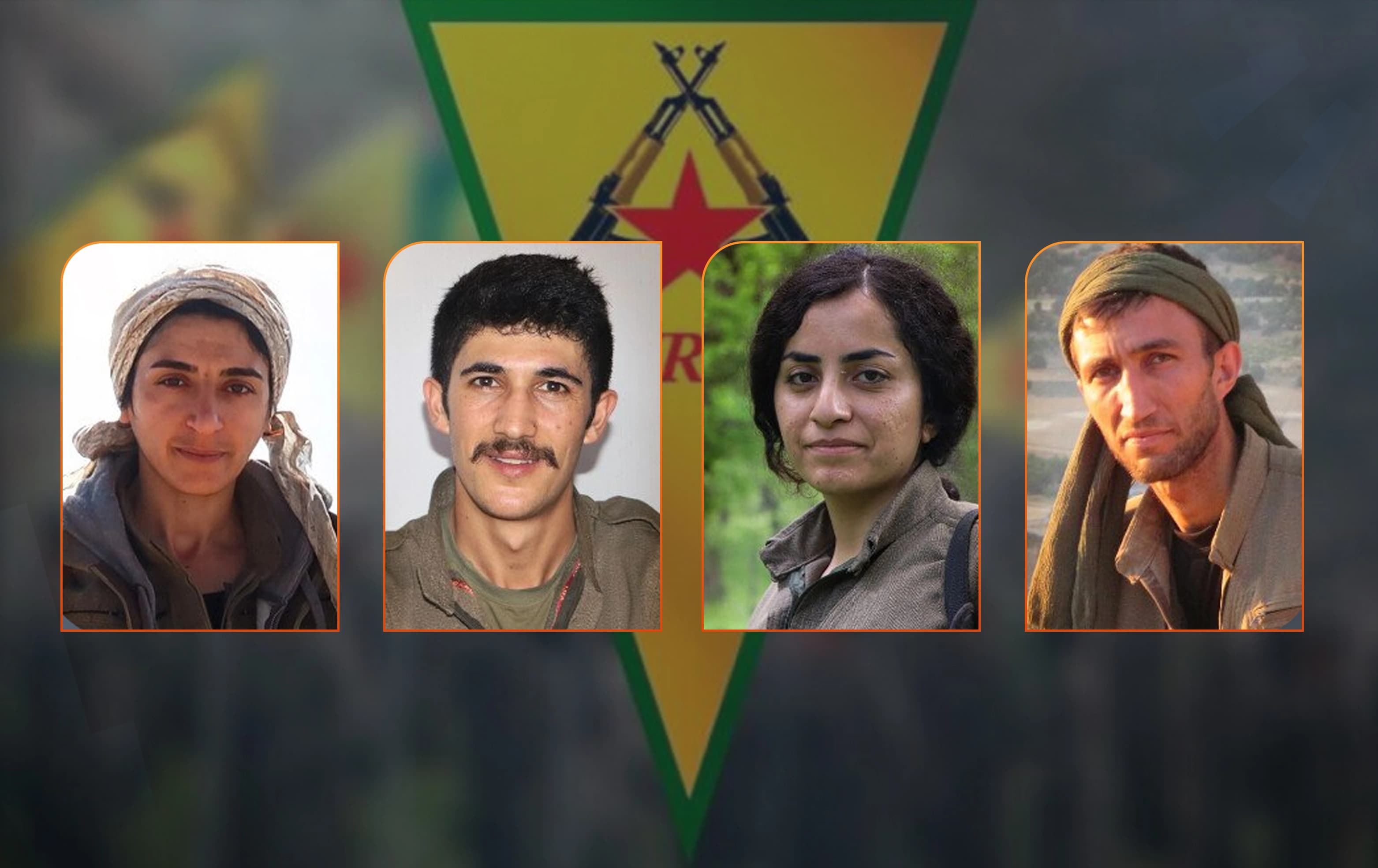 Four PJAK fighters - Zarin Akbash, Parastoo Safaeipour, Khalil Chichek and Rasoul Yeganeh killed near Mahabad on June 28, 2026.
