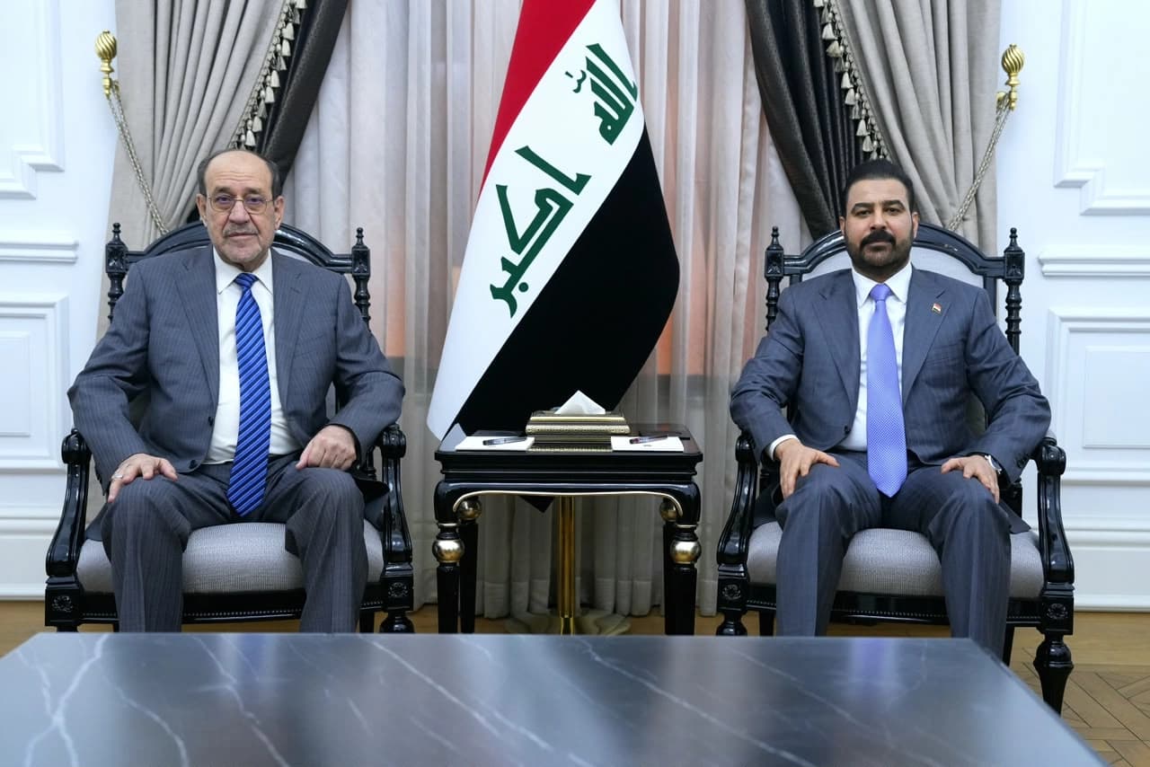 رئيس الوزراء العراقي علي الزيدي ورئيس ائتلاف دولة القانون نوري المالكي