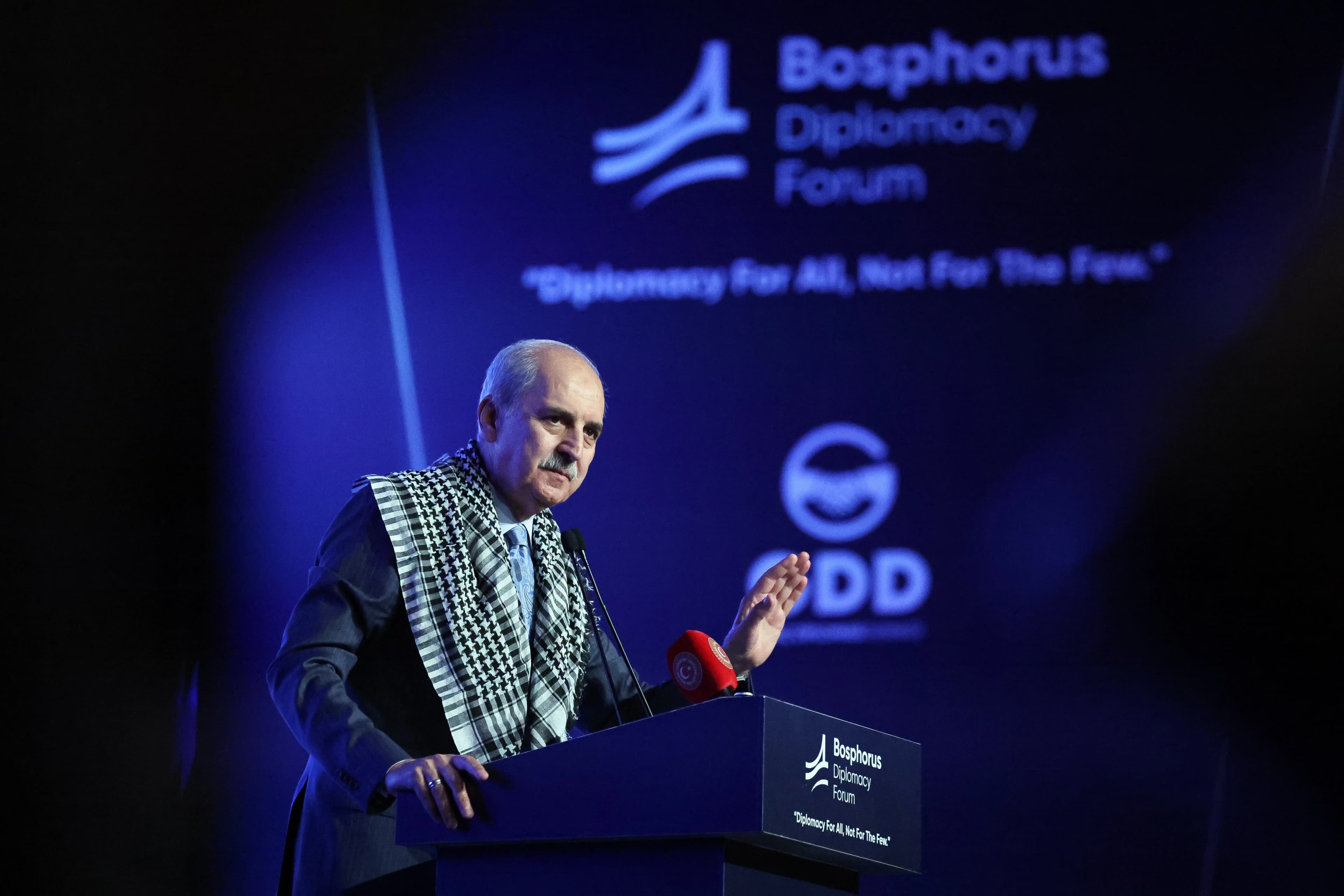 Meclis Başkanı Numan Kurtulmuş Bosphorus Diplomasi Forumu'nun (BDF'26) kapanış programına katıldı. / Foto: AA