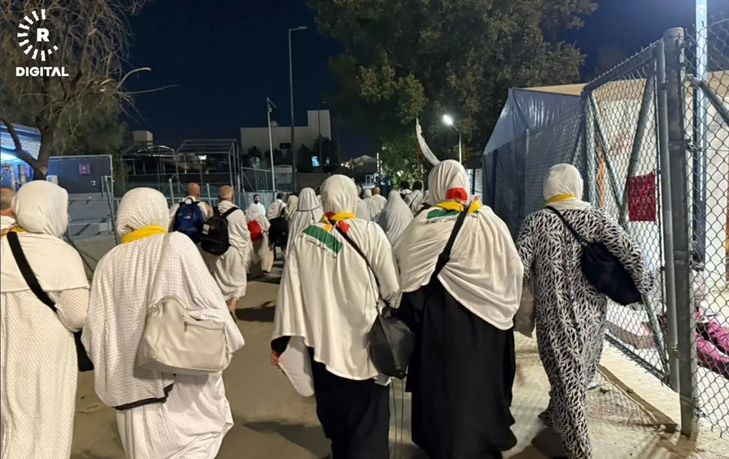 ژمارەیەک حاجیی هەرێمی کوردستان لە مەککە. وێنە: ساڵح قادر - رووداو