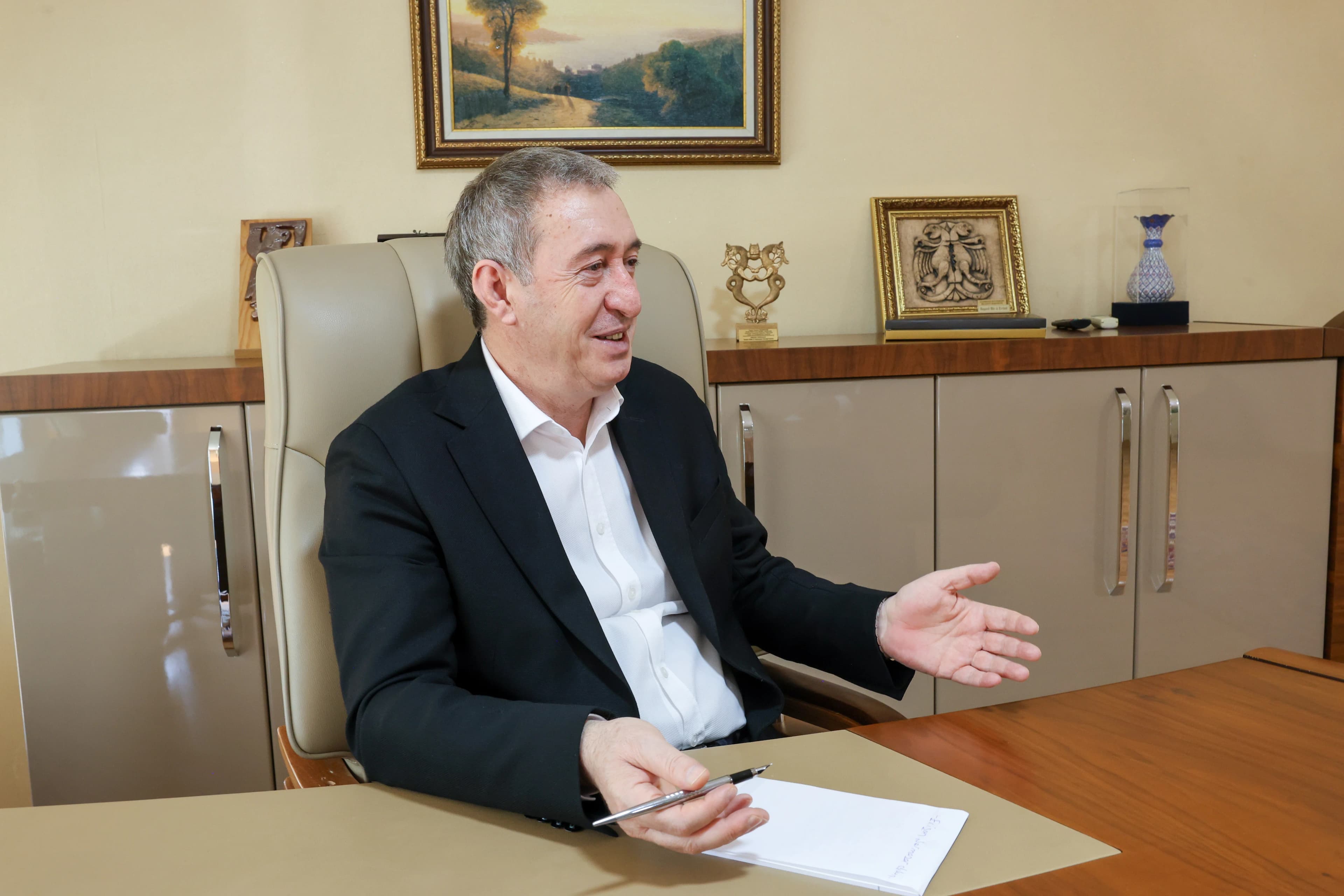 Tuncer Bakirhan, DEM Party co-chair, speaking to Rudaw on August 20, 2026. Photo: Rudaw