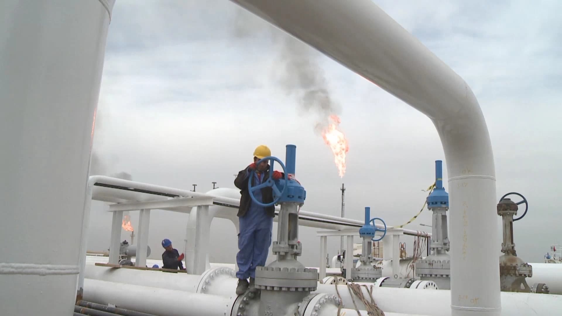 An Iraqi oil field. File photo: Screengrab/ Rudaw