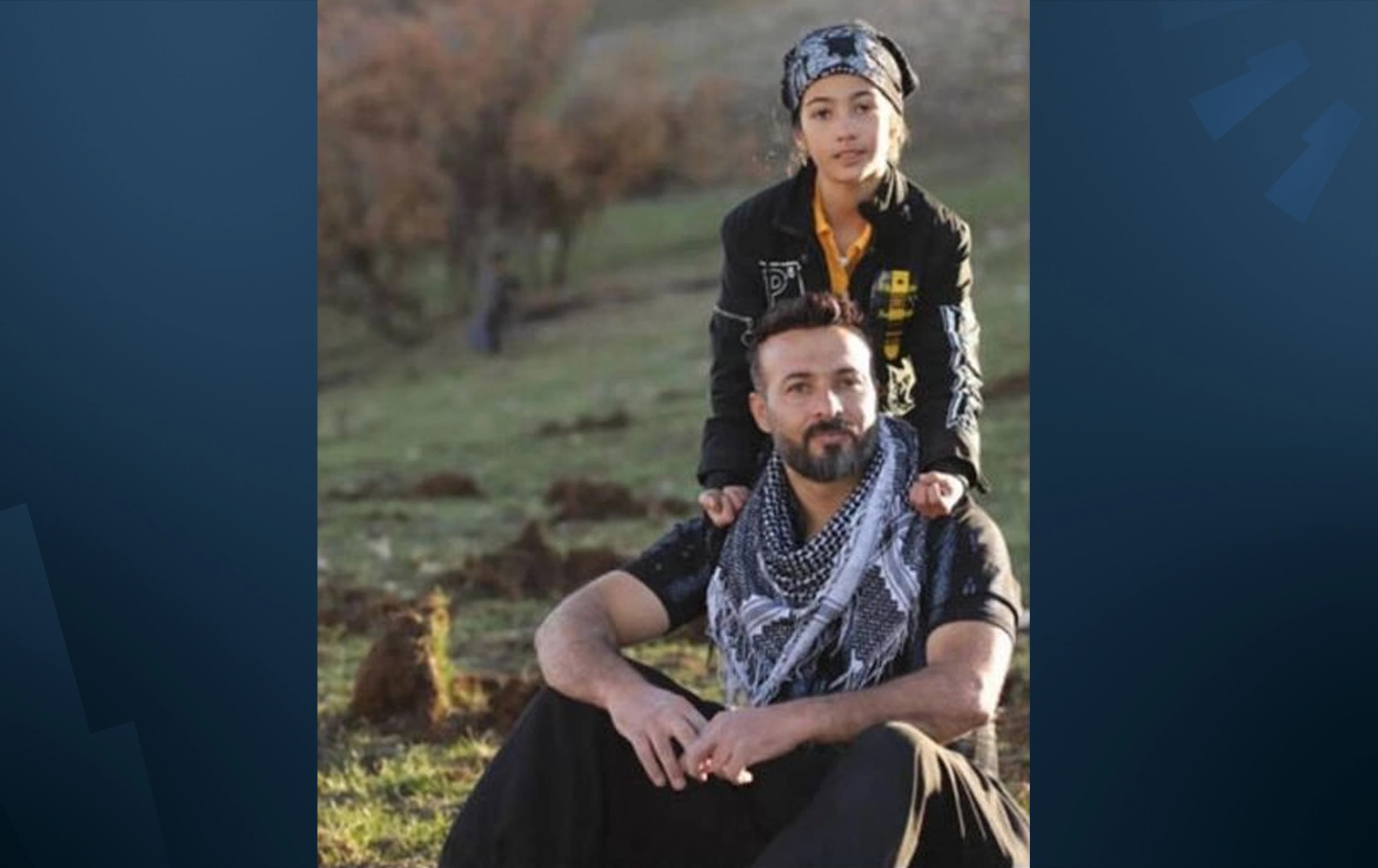 Kordia Hamidi, with her Father Sirous Hamidi. Photo: Hangaw