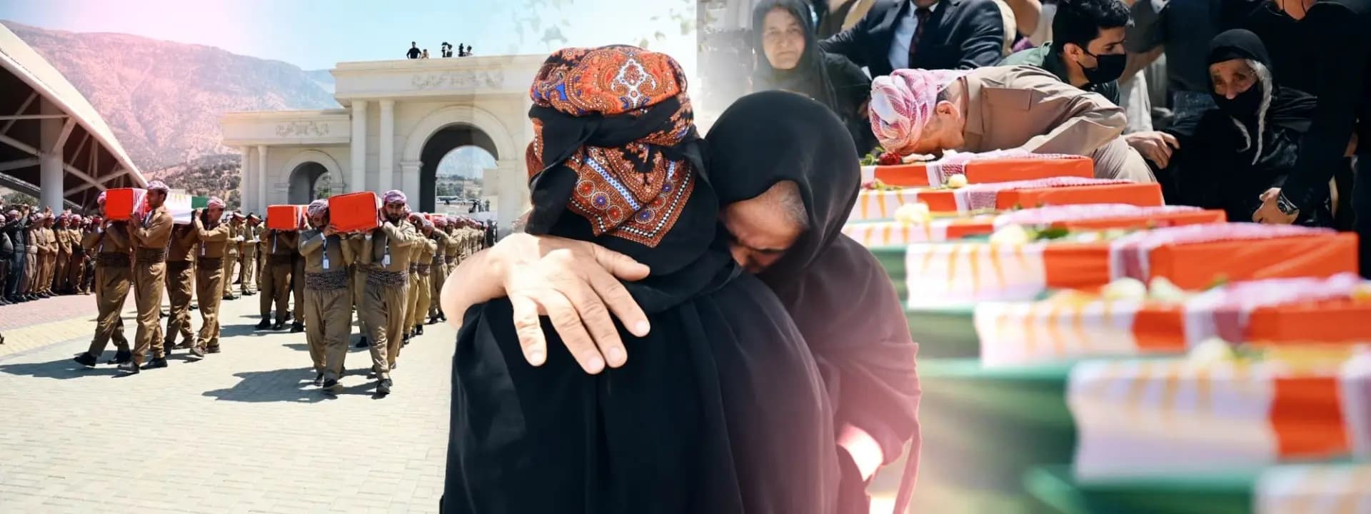 Burial ceremony of 100 Anfal victims of Barzanis, July 31, 2022. Photo: Rudaw/Blind