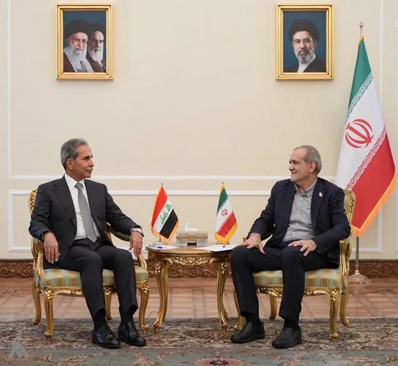 سەرۆککۆماری ئیسلامی ئێران و سەرۆکی ئەنجوومەنی باڵای دادوەریی عێراق