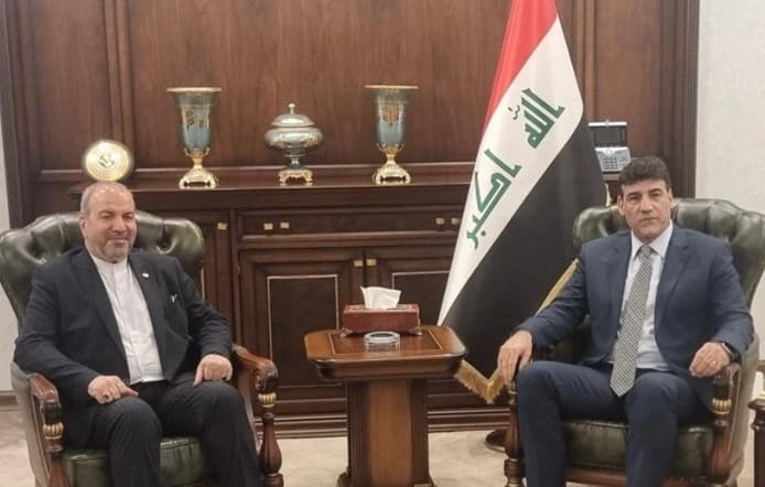 وكيل وزارة الخارجية العراقية شورش سعيد يستضيف السفير الإيراني محمد كاظم آل صادق