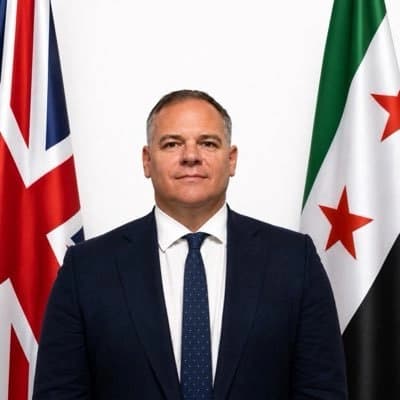 باری پیچ، نوێنەری کاتی بەریتانیا لە سووریا. وێنە: نوێنەرایەتی بەریتانیا لە سووریا