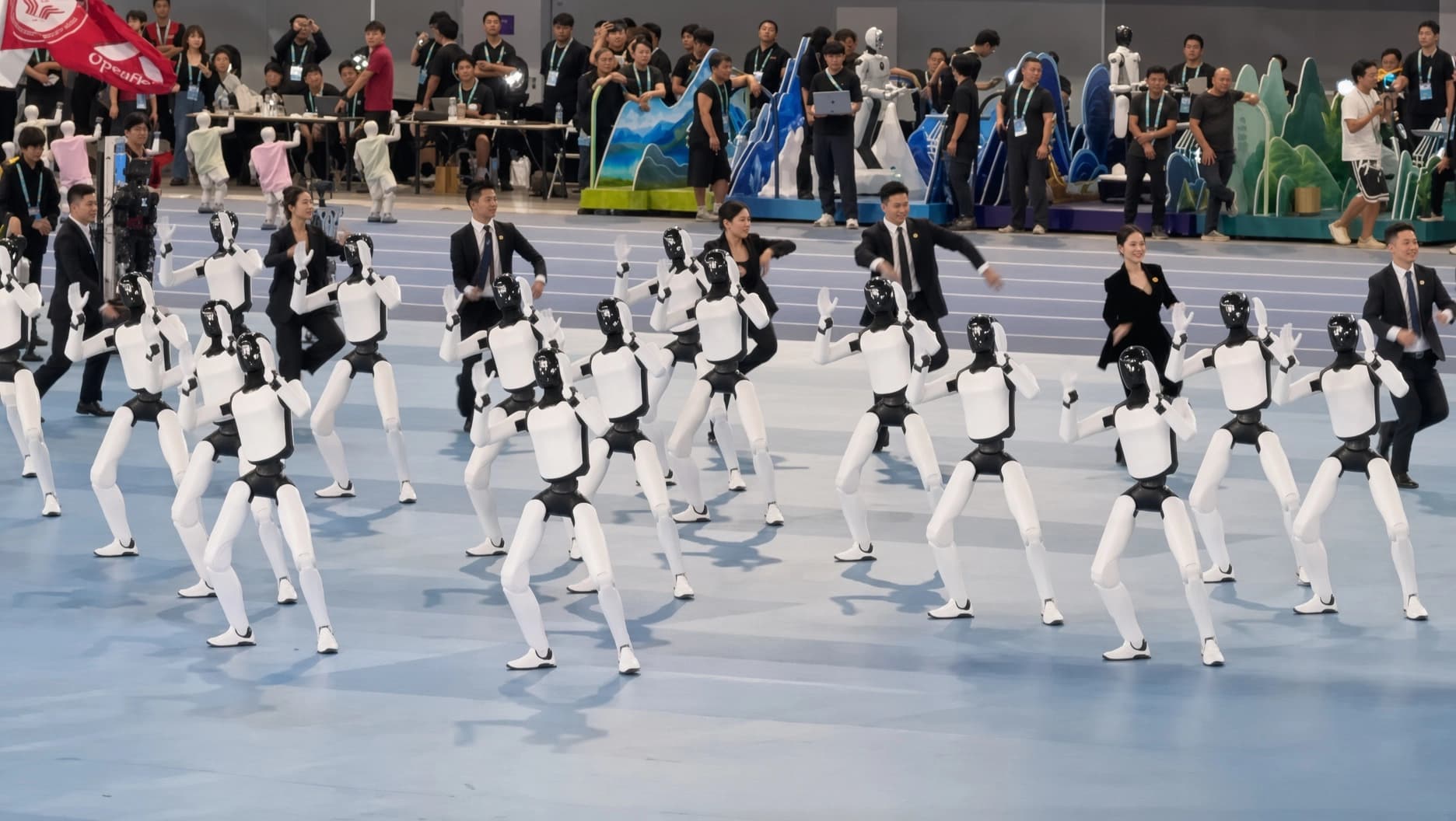 Robot oyunlarından bir an.