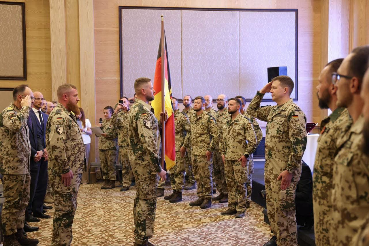 رێوڕەسمی کۆتاییهاتنی ئەرکەکانی هێزەکانی ئەڵمانیا لە هەولێر