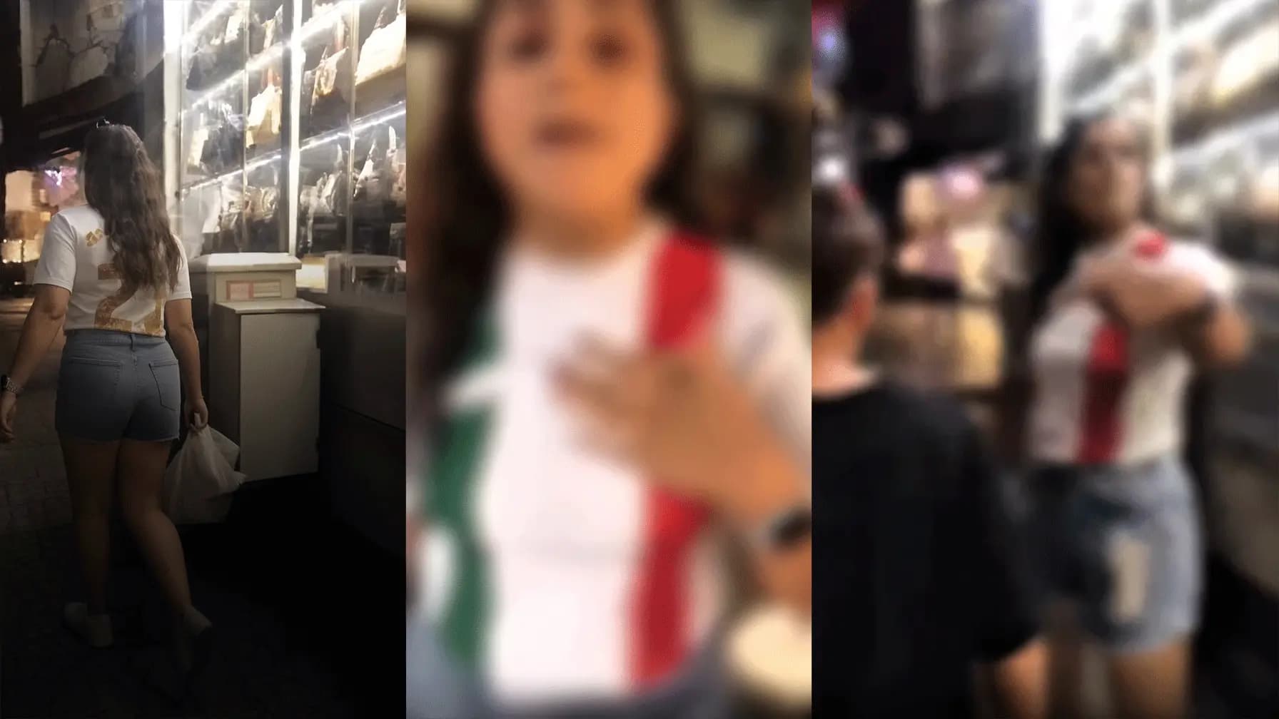 Jina ku ji ber formayê Amedsporê rastî heqaretê hat / Wêne: Ji vîdeoyê