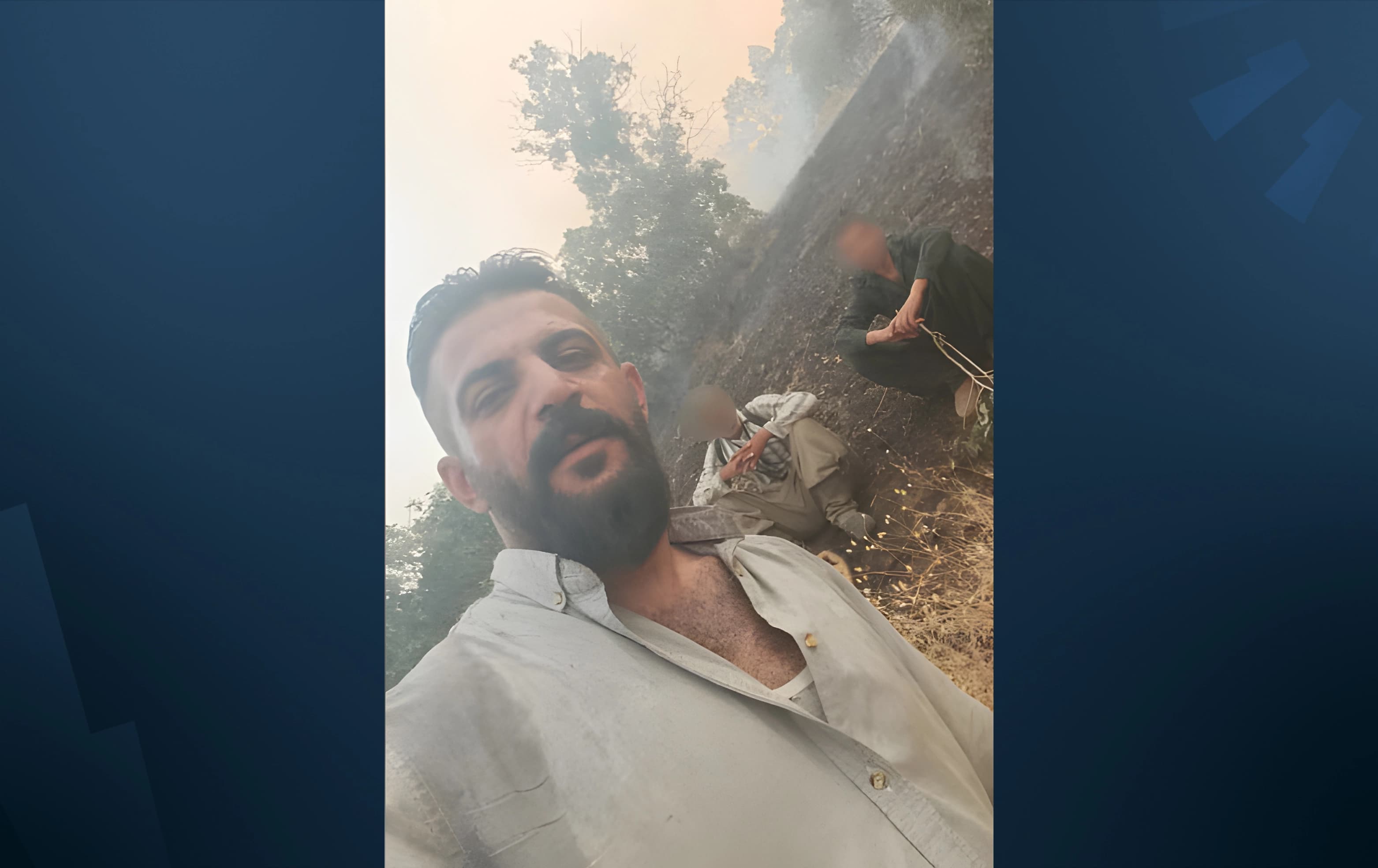 Hadi Roboseh, a Kurdish environmental activist from Marivan. Graphic: Rudaw