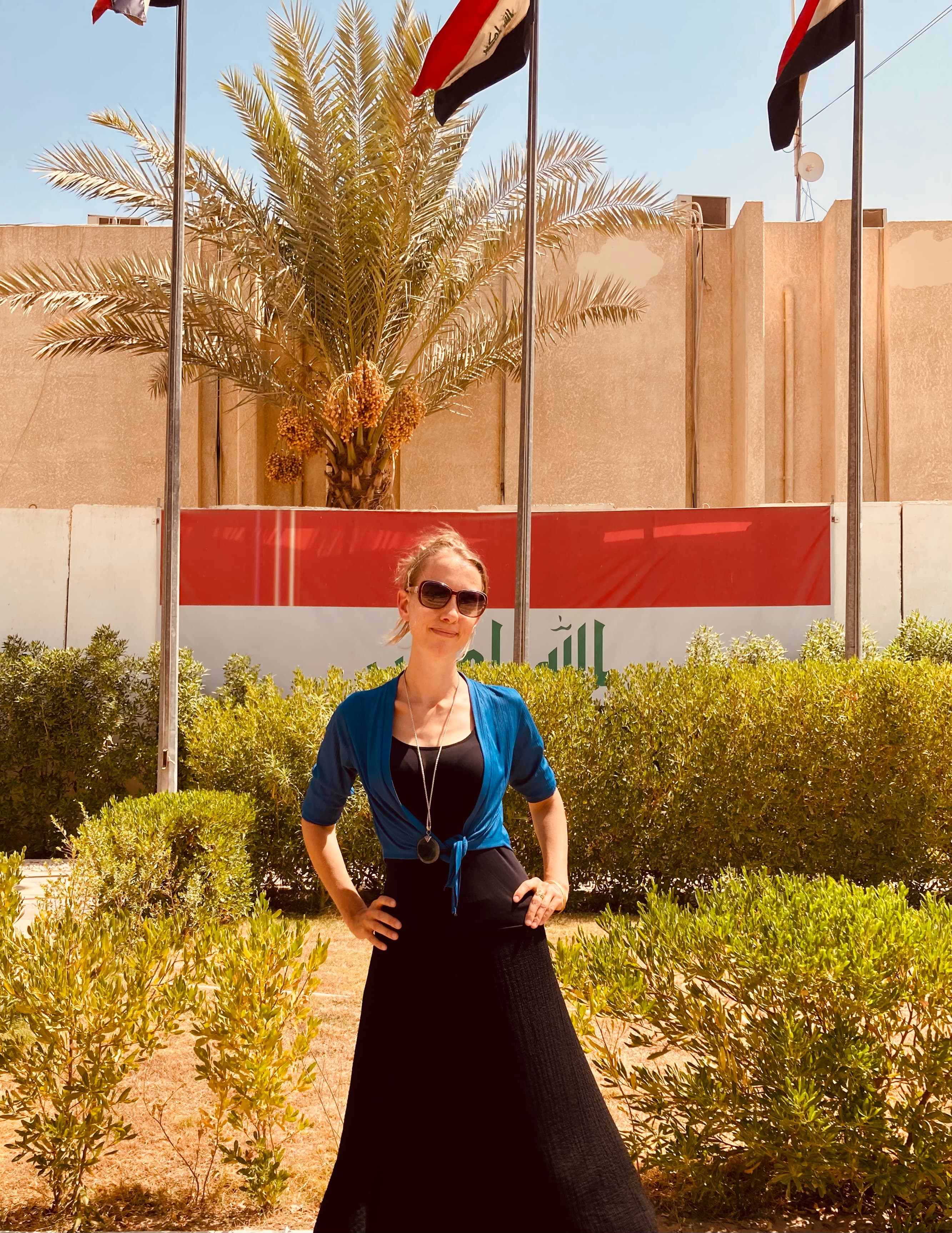 Shelly Kittleson in Baghdad. Photo: Kittleson/X